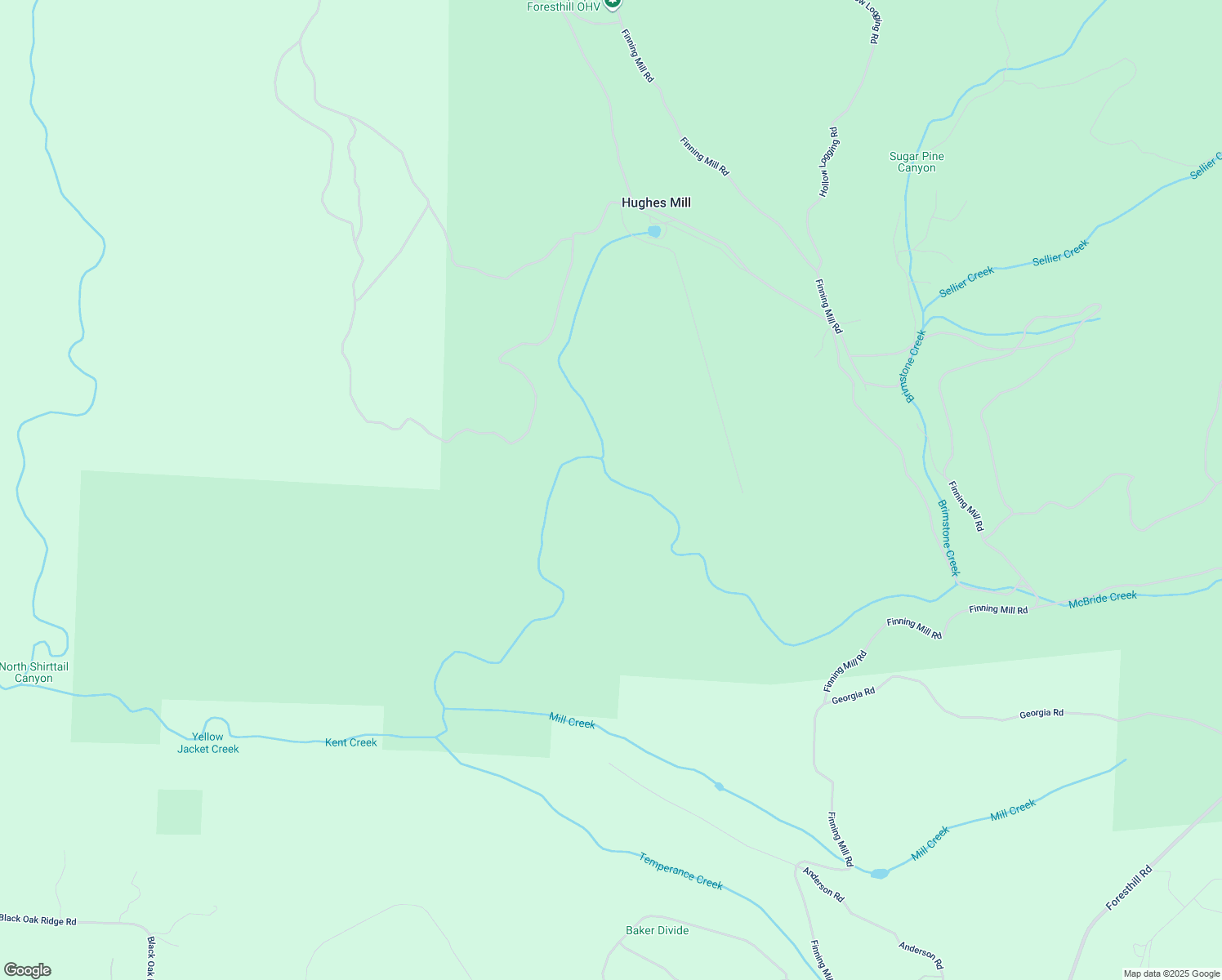 map of restaurants, bars, coffee shops, grocery stores, and more near in Foresthill