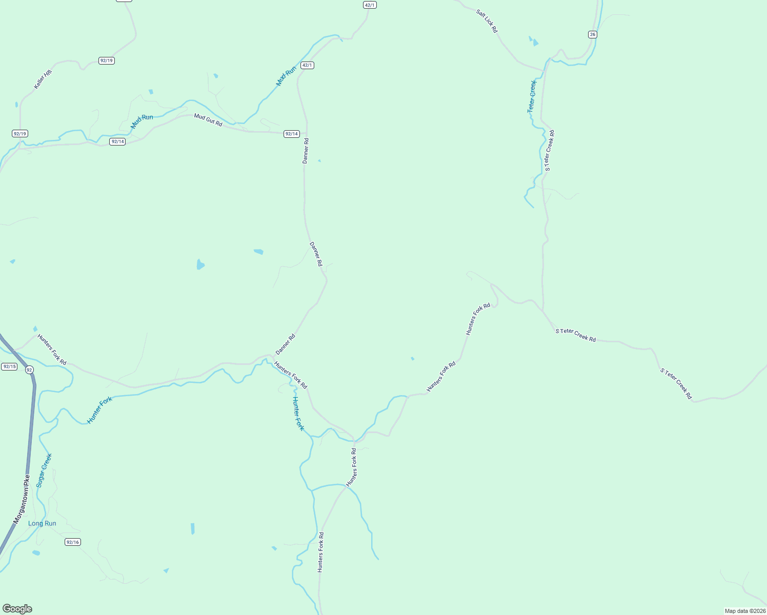 map of restaurants, bars, coffee shops, grocery stores, and more near 110 Danner Road in Belington