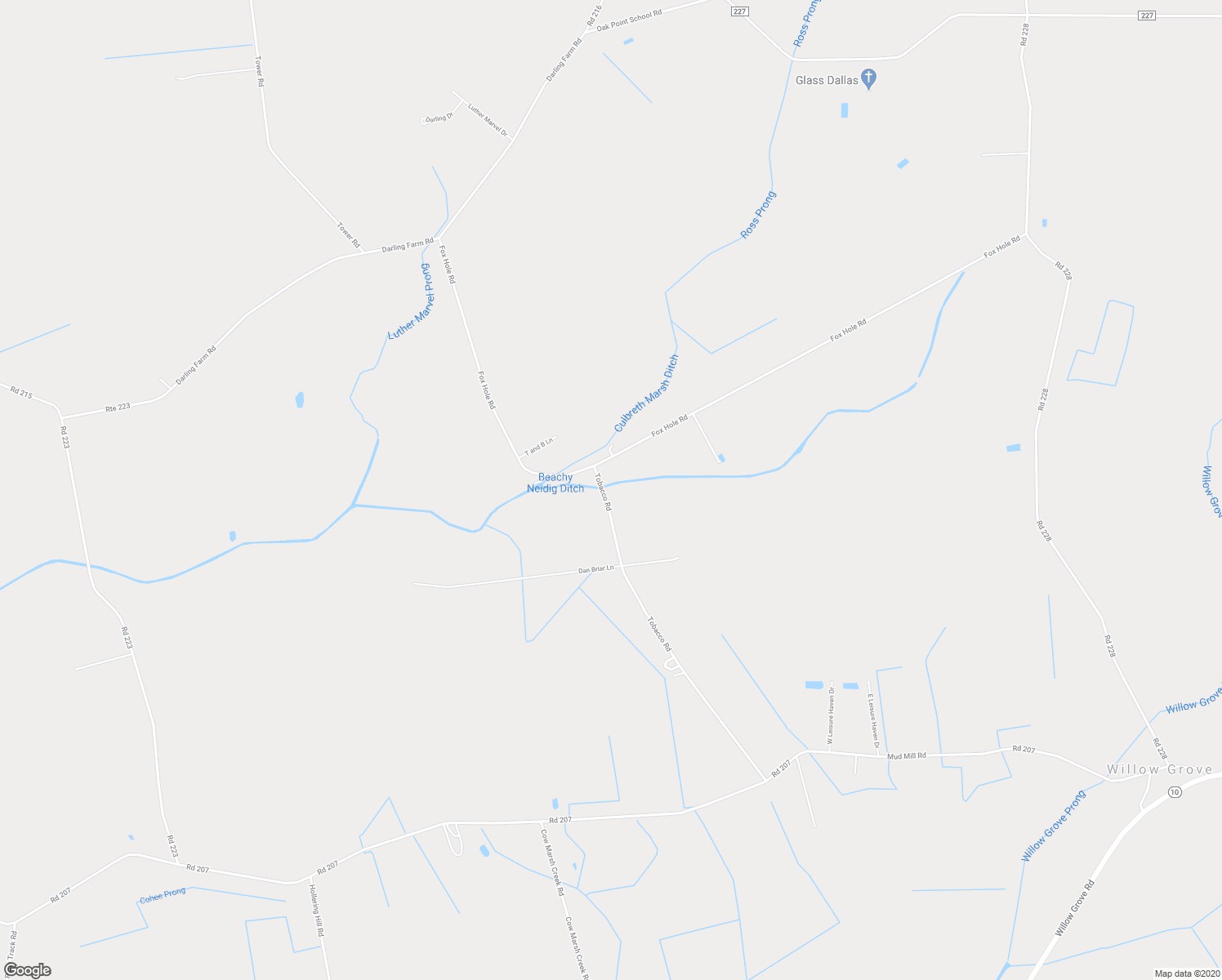 map of restaurants, bars, coffee shops, grocery stores, and more near 988 Tobacco Road in Kent County