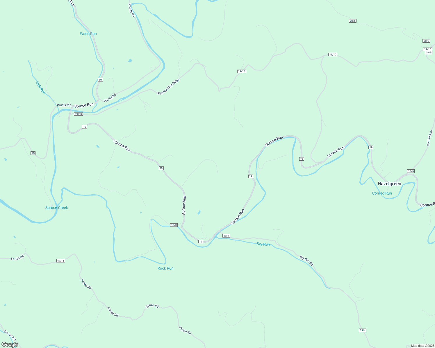 map of restaurants, bars, coffee shops, grocery stores, and more near in Hazelgreen