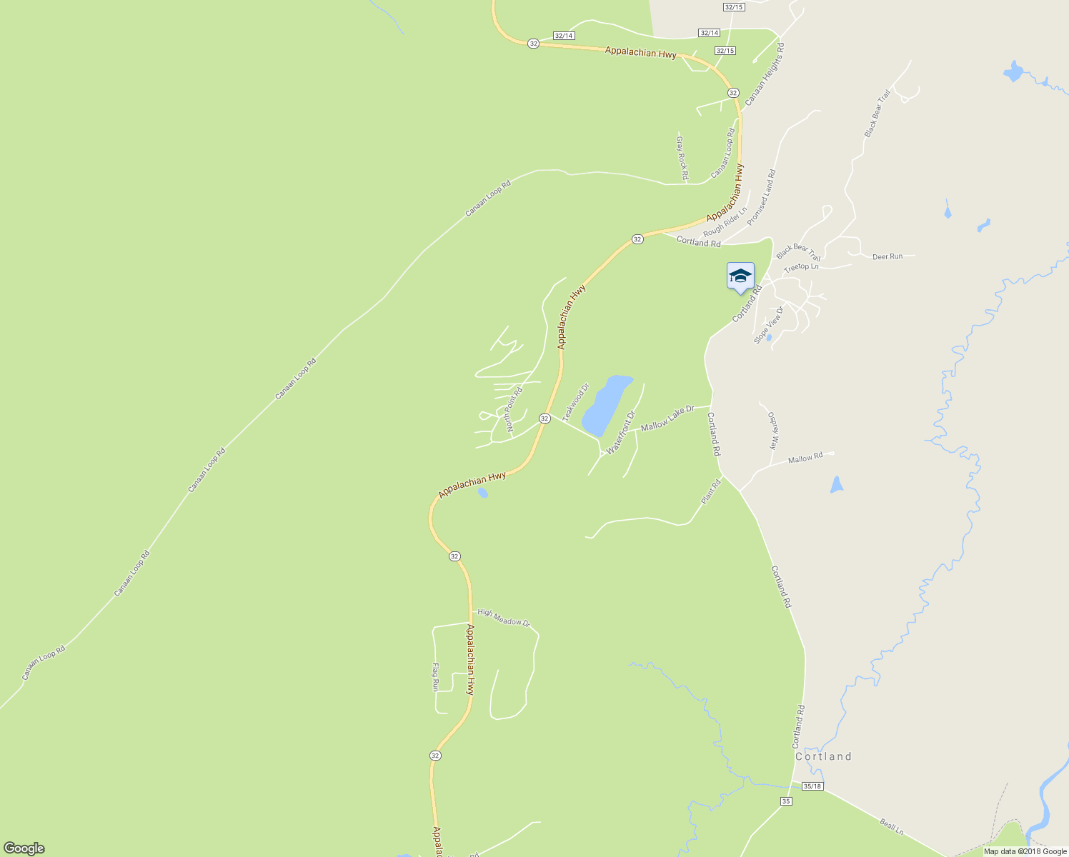 map of restaurants, bars, coffee shops, grocery stores, and more near 55 Northridge Road in Davis