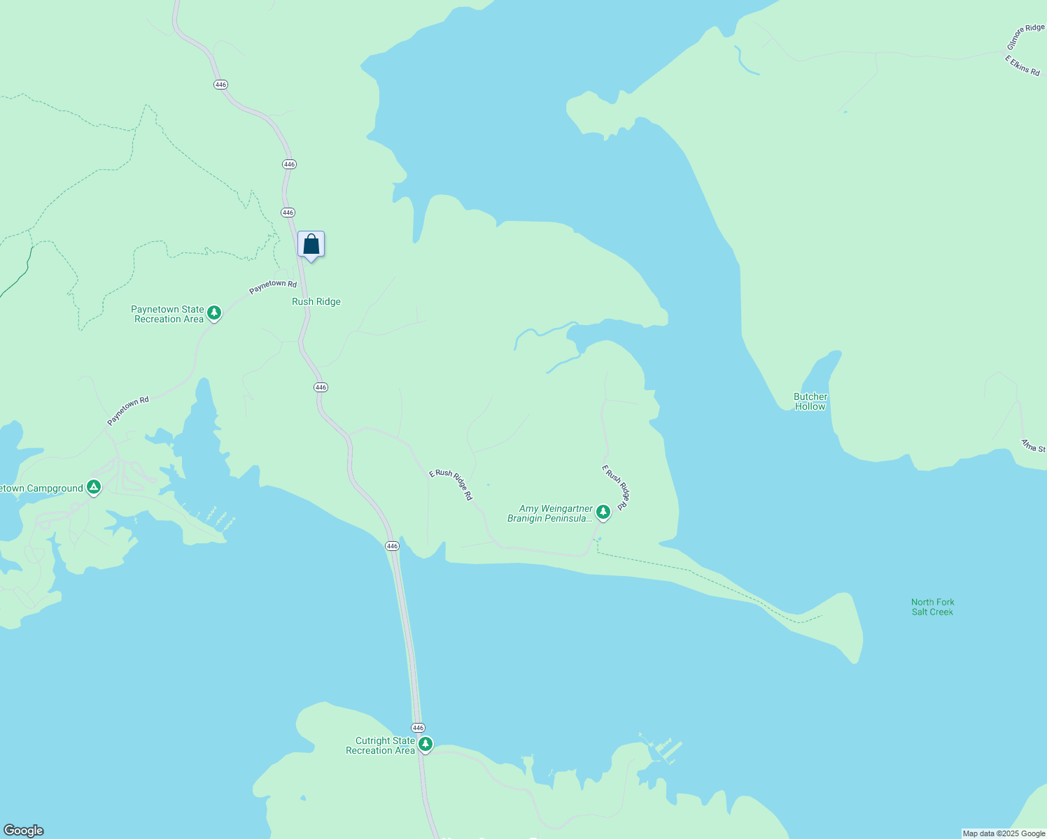 map of restaurants, bars, coffee shops, grocery stores, and more near 7573 East Molly Court in Bloomington