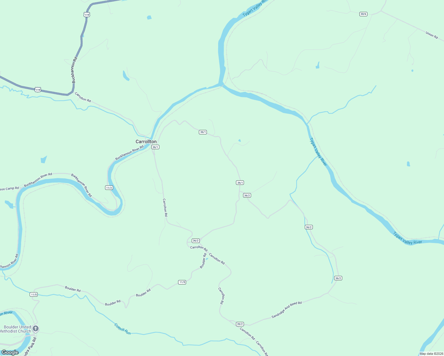 map of restaurants, bars, coffee shops, grocery stores, and more near in Carrollton