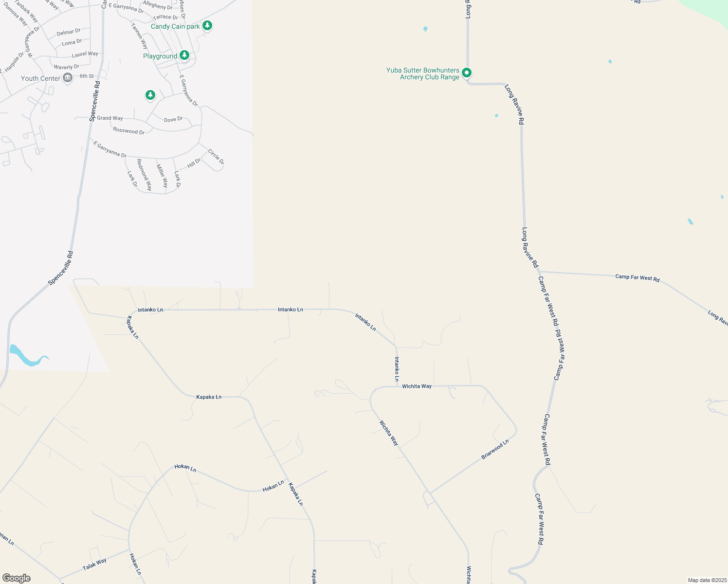 map of restaurants, bars, coffee shops, grocery stores, and more near 8185 Intanko Lane in Wheatland