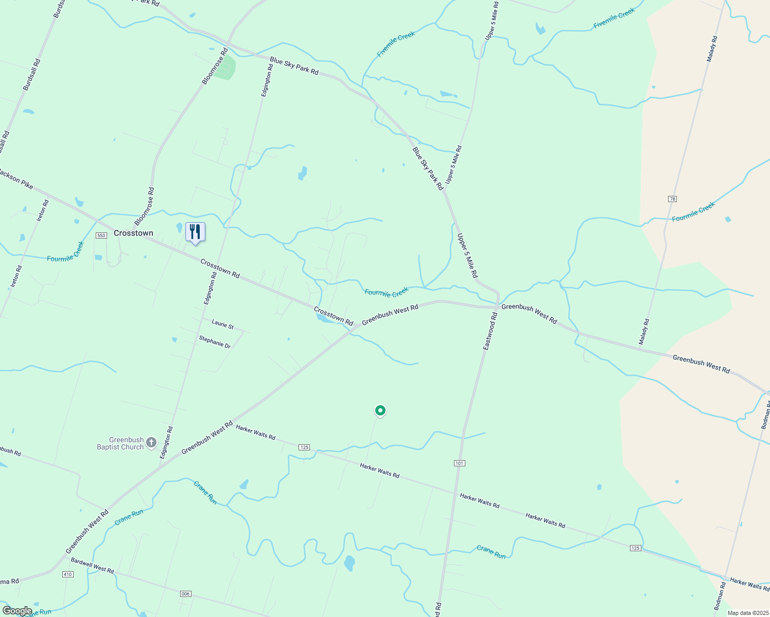map of restaurants, bars, coffee shops, grocery stores, and more near 2231 Greenbush West Rd in Williamsburg