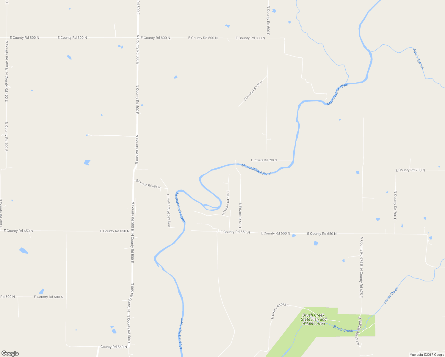 map of restaurants, bars, coffee shops, grocery stores, and more near 5785 East Private Road 695 North in North Vernon