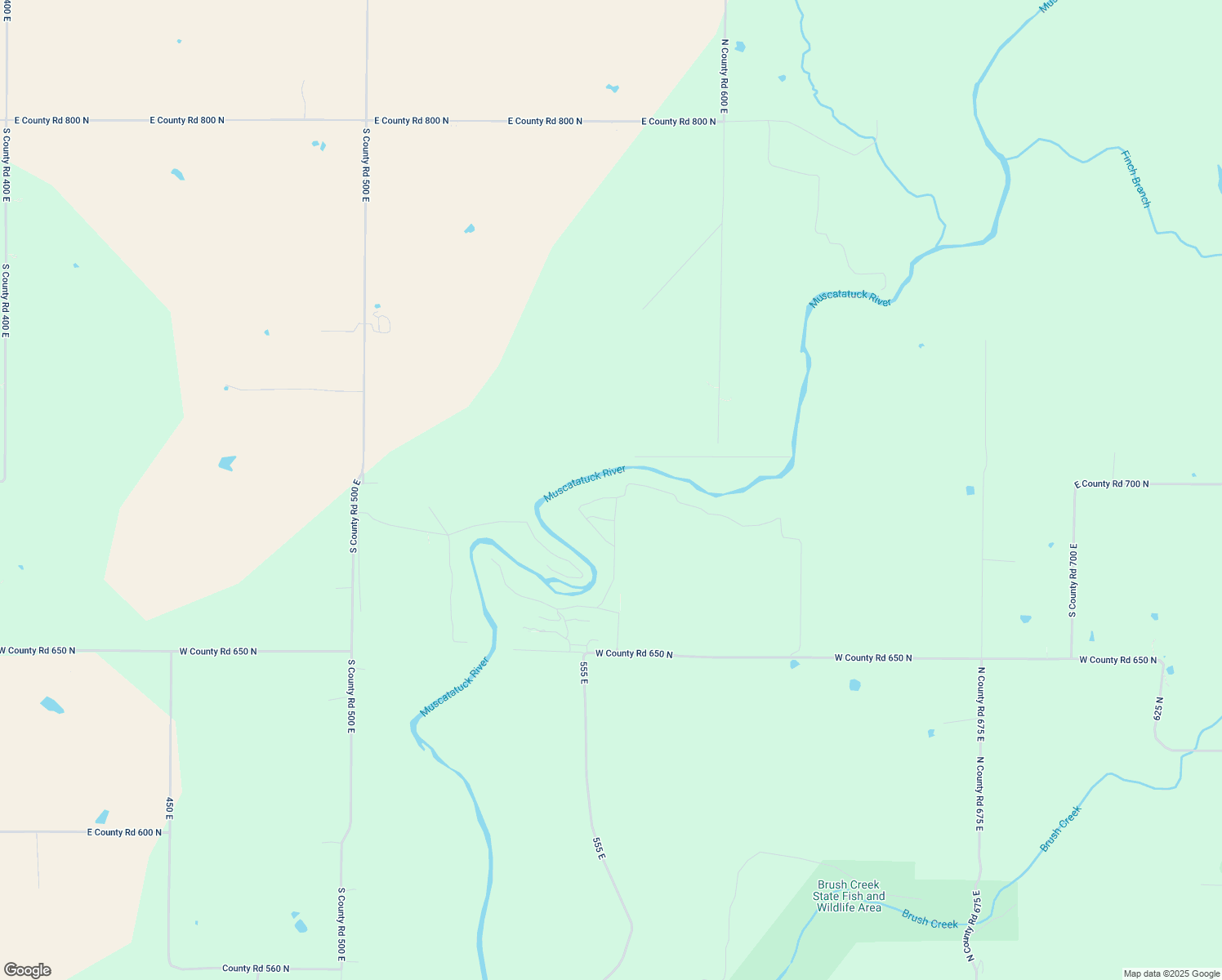 map of restaurants, bars, coffee shops, grocery stores, and more near 5785 East Private Road 695 North in North Vernon