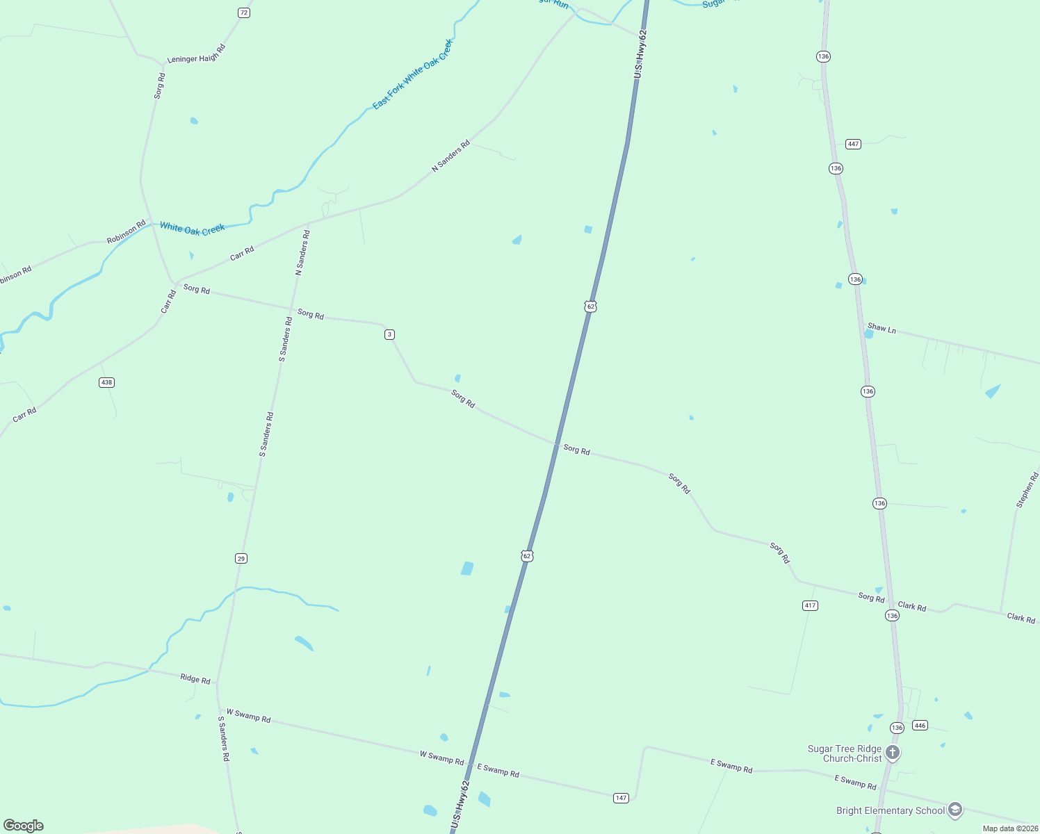 map of restaurants, bars, coffee shops, grocery stores, and more near 5353 Sorg Road in Hillsboro