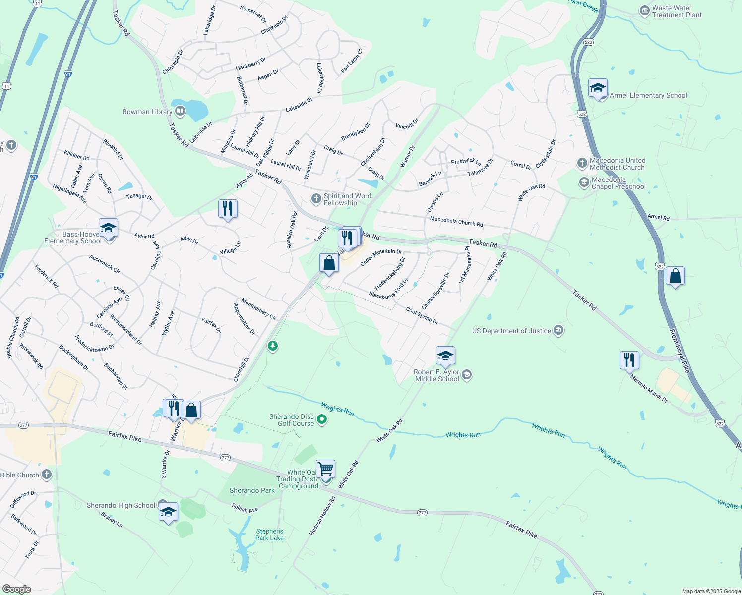 139 Blackburns Ford Drive, Stephens City VA Walk Score