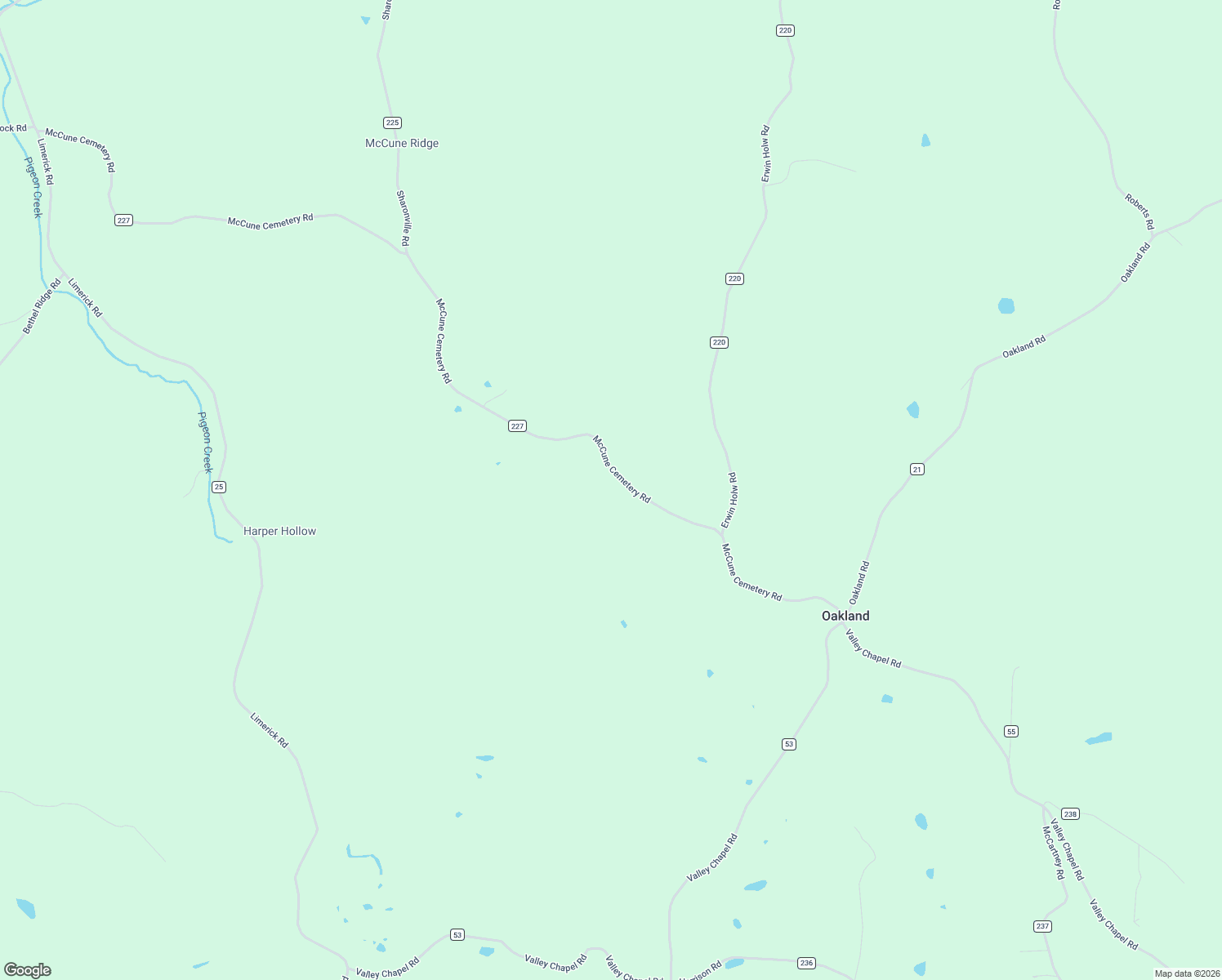 map of restaurants, bars, coffee shops, grocery stores, and more near 2248 McCune Cemetery Road in Jackson