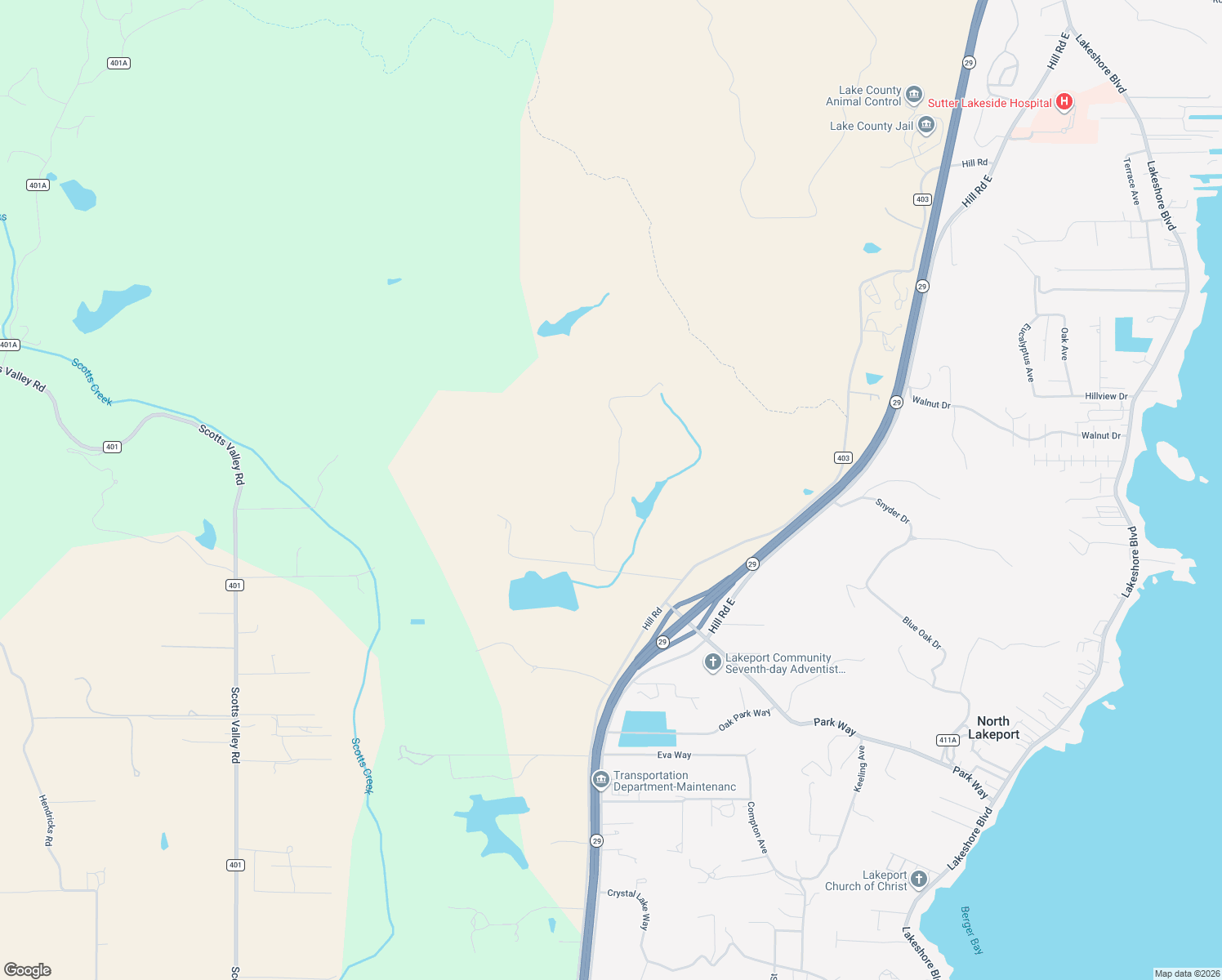 map of restaurants, bars, coffee shops, grocery stores, and more near 3774 Leal Drive in Lakeport