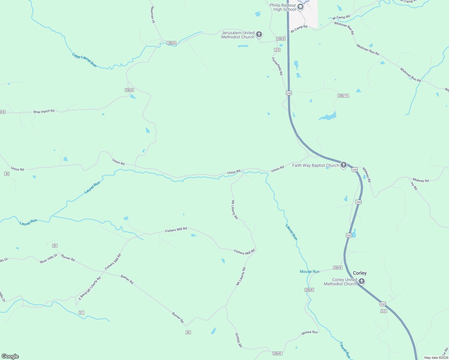 map of restaurants, bars, coffee shops, grocery stores, and more near 680 Union Road in Philippi