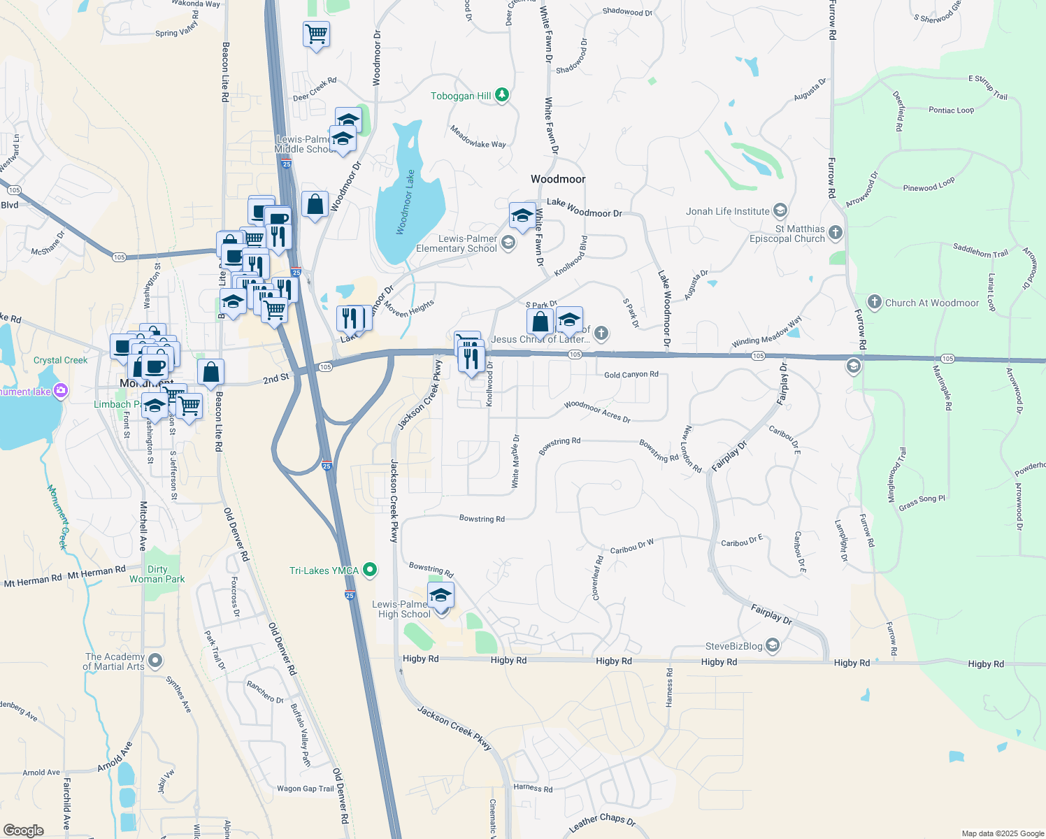 1275 Woodmoor Acres Drive, Monument CO Walk Score