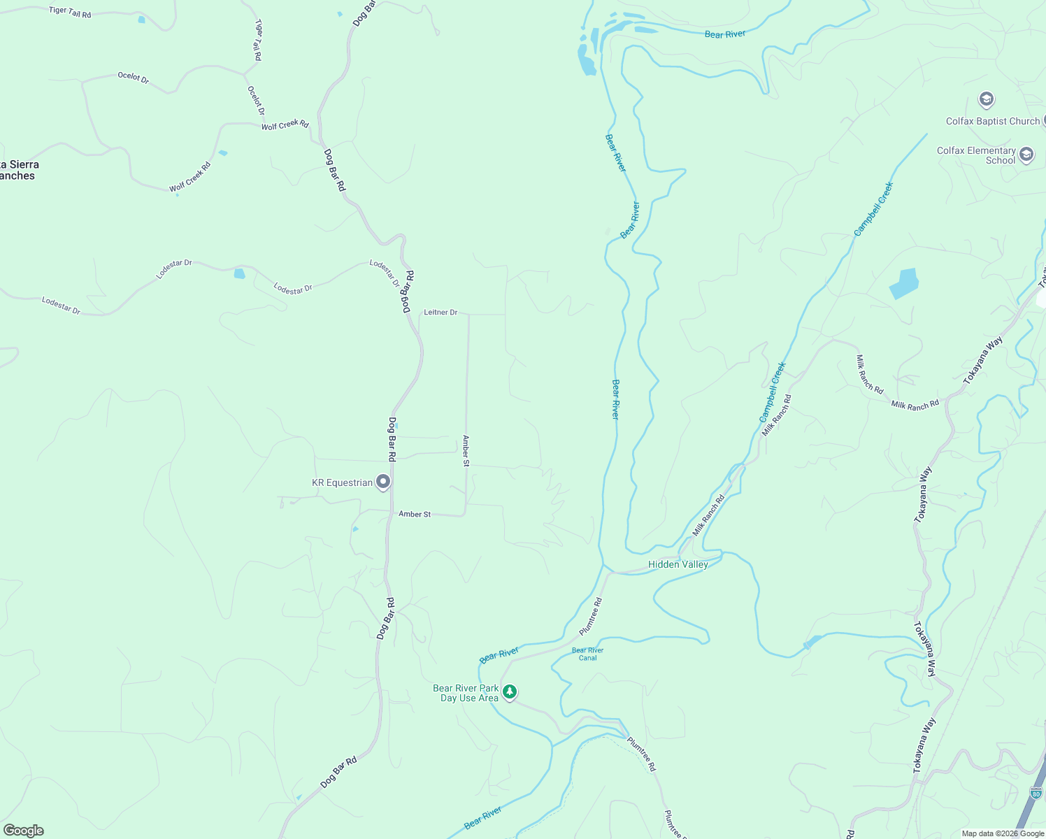map of restaurants, bars, coffee shops, grocery stores, and more near 19091 Rock Ridge Drive in Grass Valley