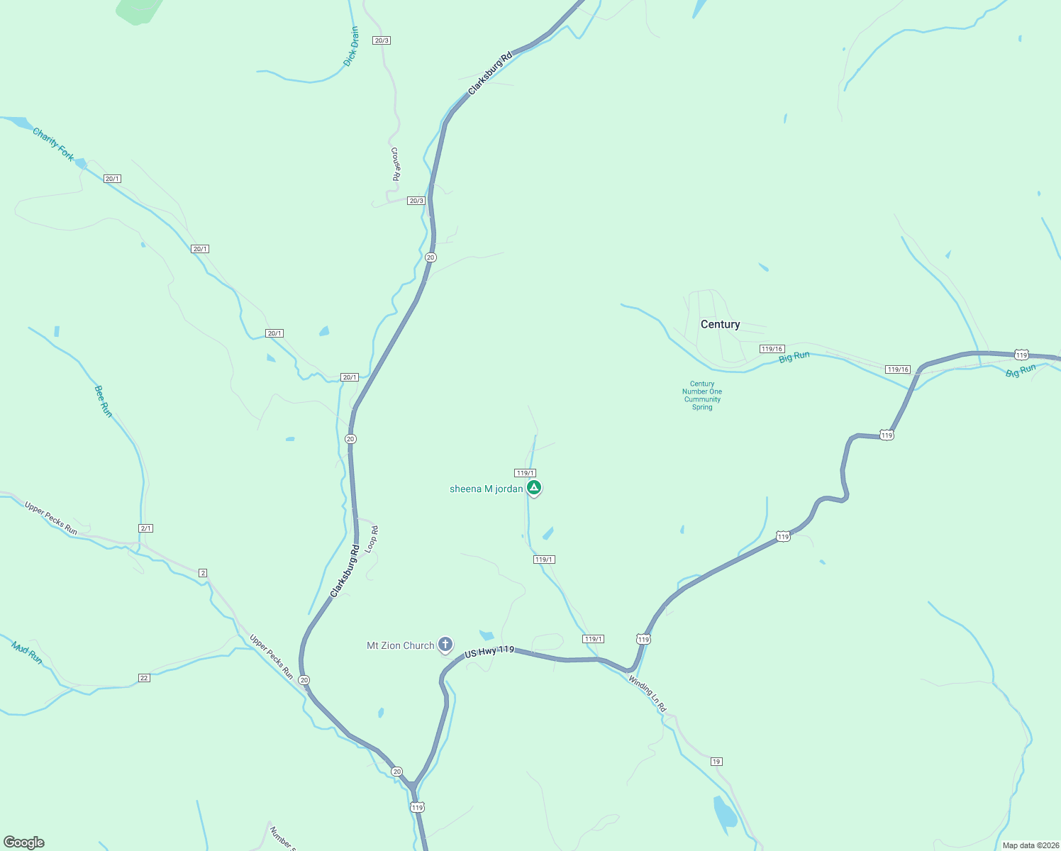 map of restaurants, bars, coffee shops, grocery stores, and more near 721 Little Pecks Run in Volga