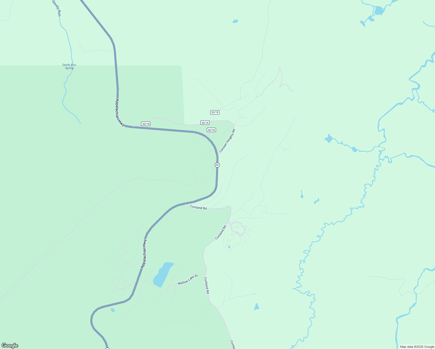 map of restaurants, bars, coffee shops, grocery stores, and more near Appalachian Highway in Davis