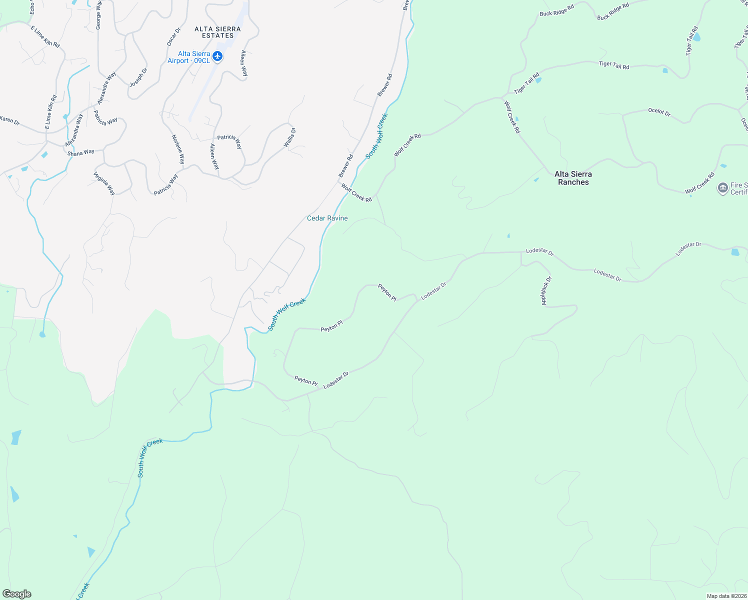 map of restaurants, bars, coffee shops, grocery stores, and more near 19371 Peyton Place in Grass Valley