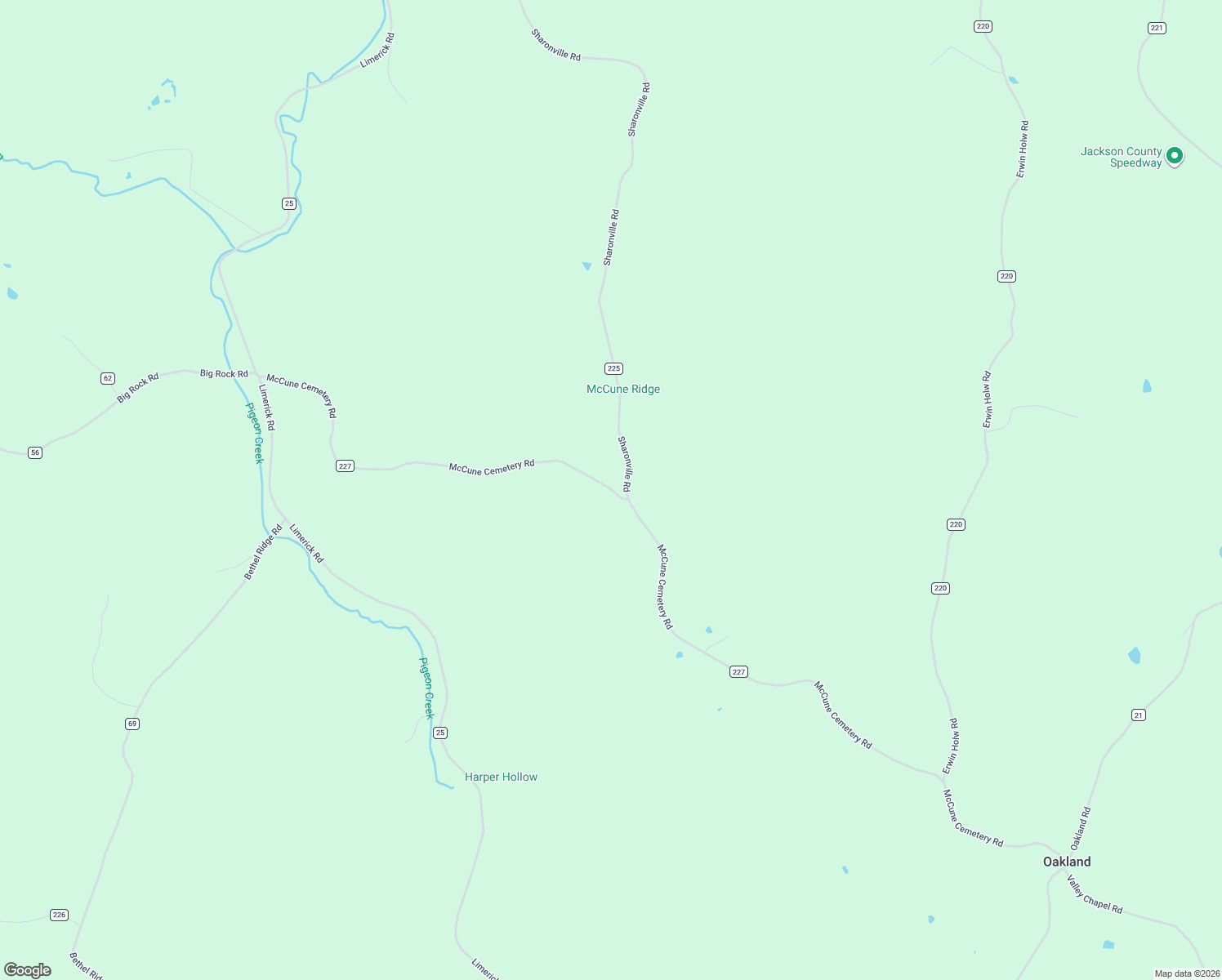 map of restaurants, bars, coffee shops, grocery stores, and more near 1041 McCune Cemetery Road in Jackson