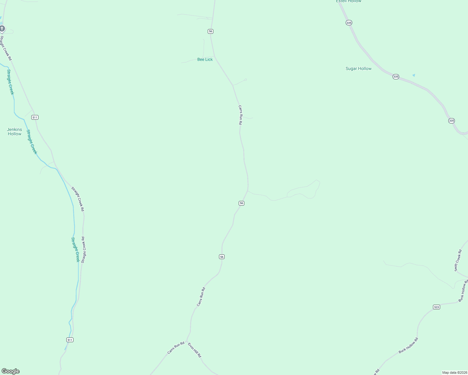 map of restaurants, bars, coffee shops, grocery stores, and more near 4145 Carrs Run Road in Beaver