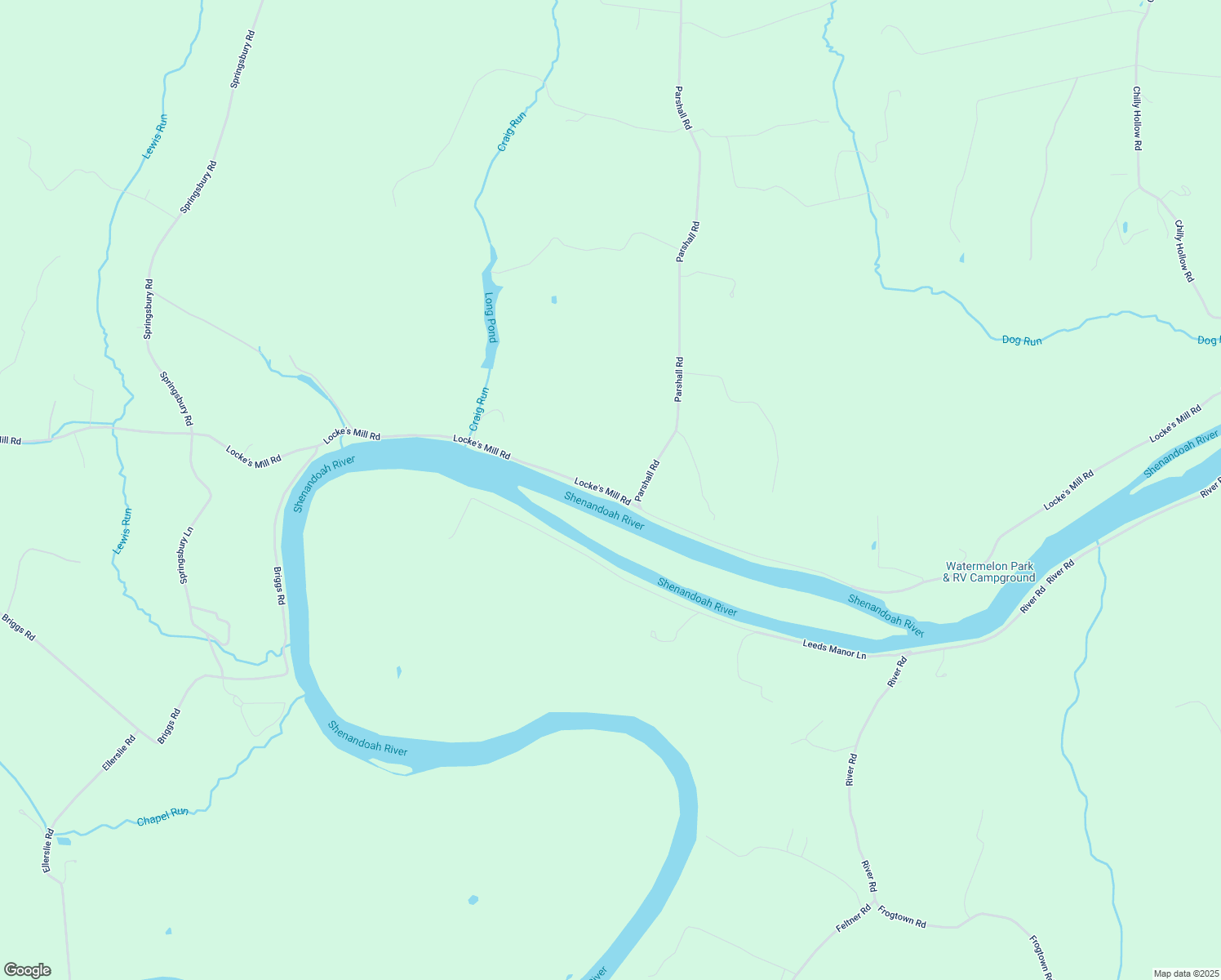 map of restaurants, bars, coffee shops, grocery stores, and more near 2409 Locke's Mill Road in Berryville