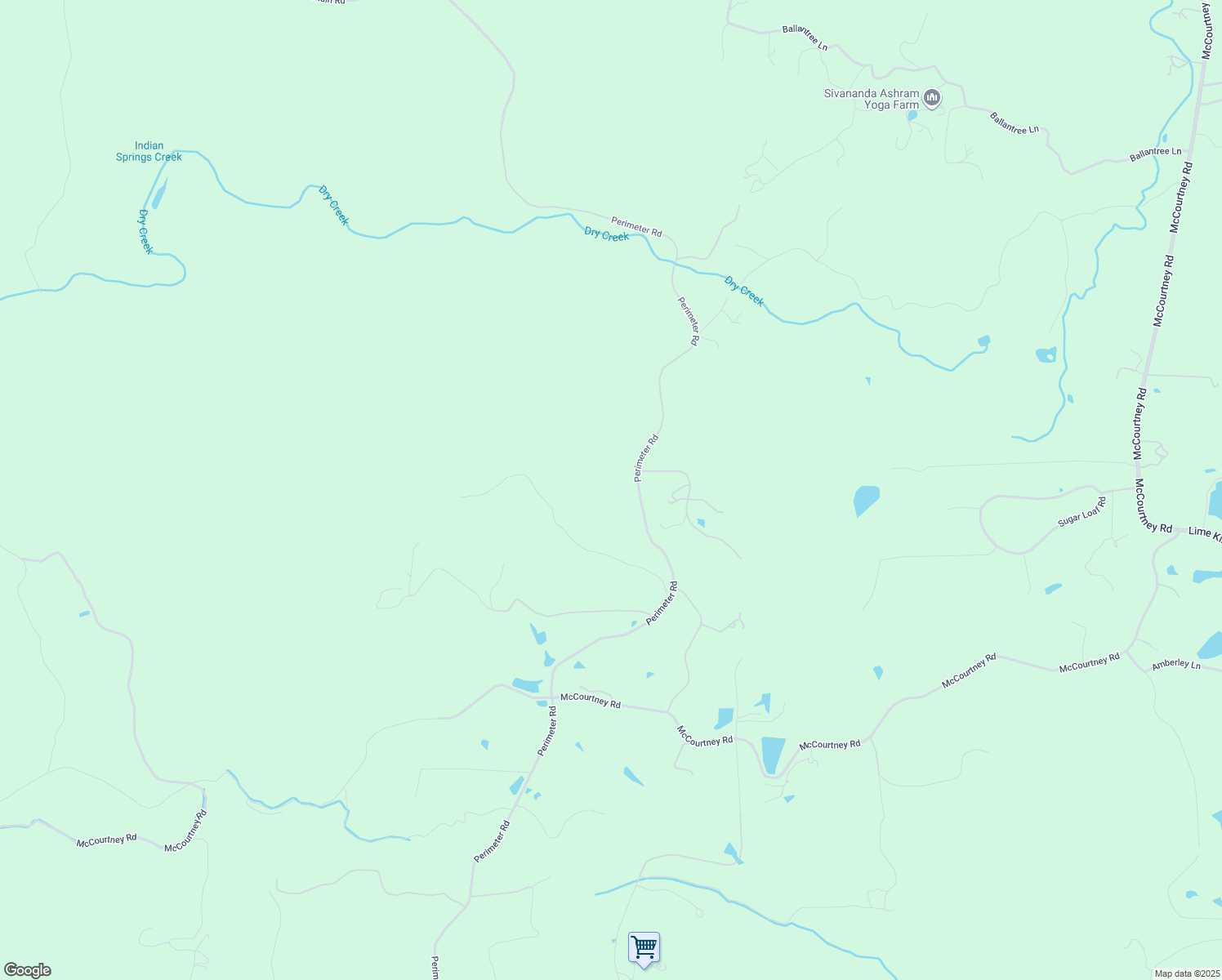 map of restaurants, bars, coffee shops, grocery stores, and more near 14446 Perimeter Road in Grass Valley