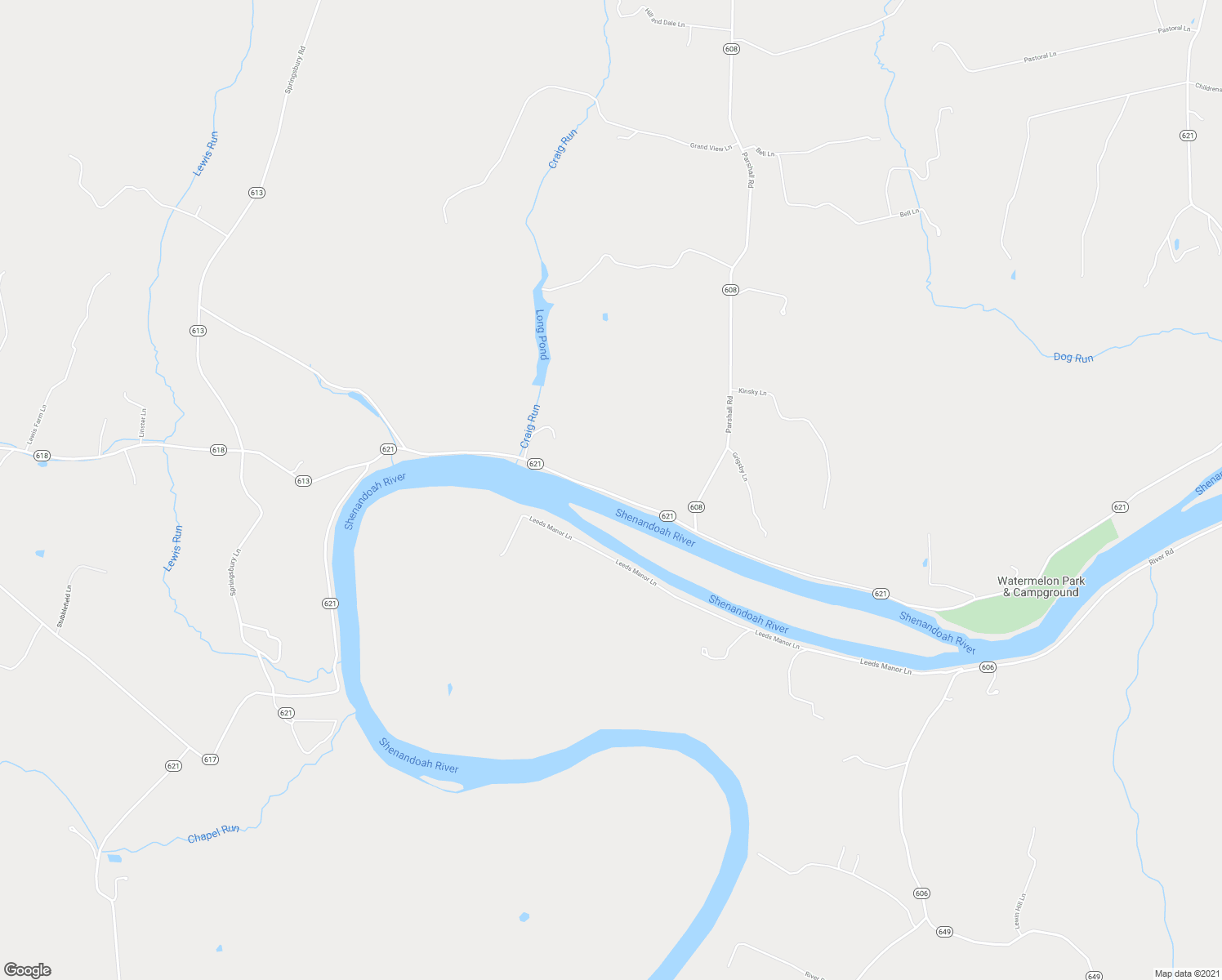 map of restaurants, bars, coffee shops, grocery stores, and more near 2095 Locke's Mill Road in Berryville
