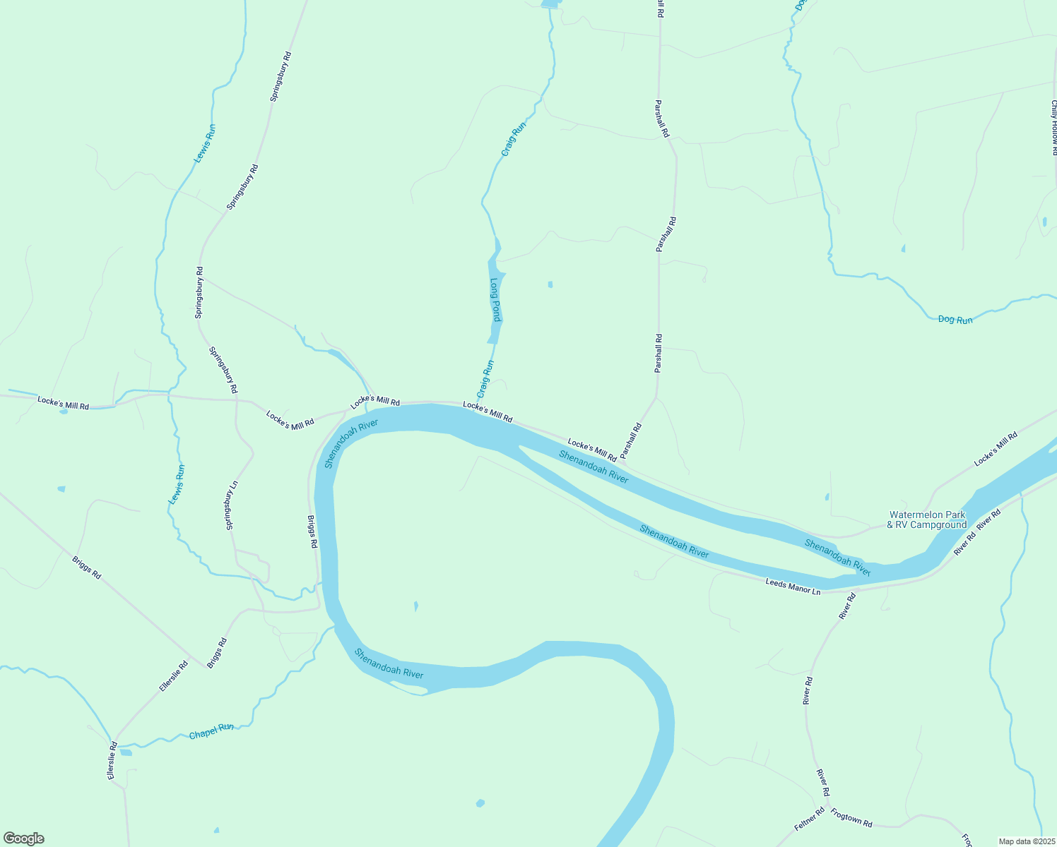 map of restaurants, bars, coffee shops, grocery stores, and more near 2163 Locke's Mill Road in Berryville