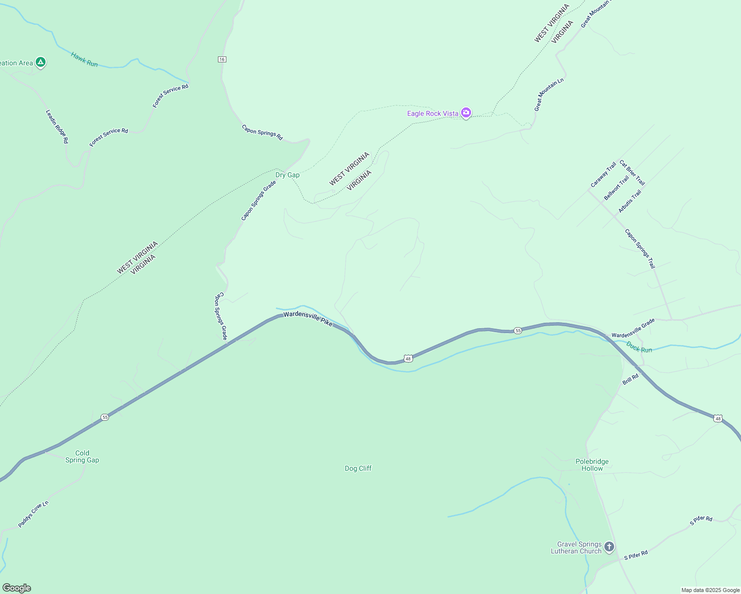 map of restaurants, bars, coffee shops, grocery stores, and more near 190 Trails End Drive in Star Tannery