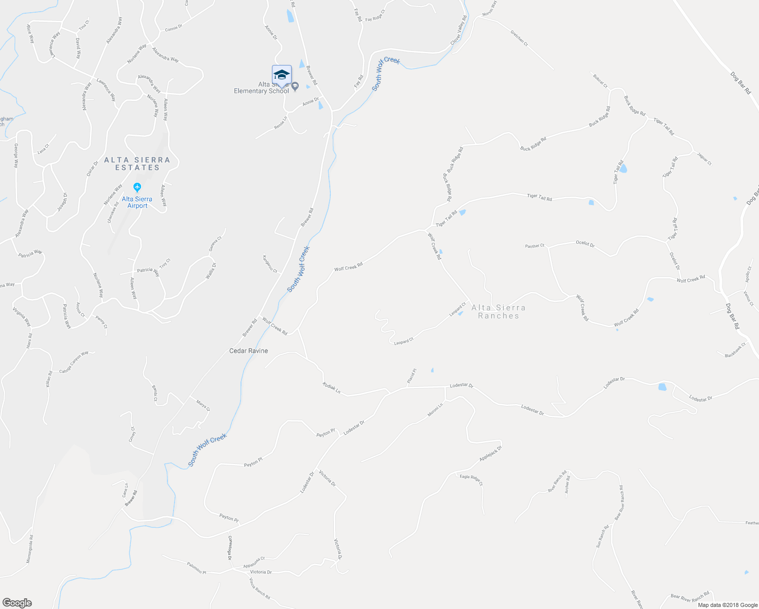 map of restaurants, bars, coffee shops, grocery stores, and more near 19170 Leopard Court in Grass Valley