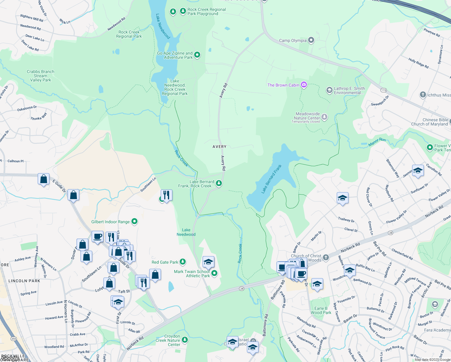 15211 Avery Road, Rockville MD Walk Score