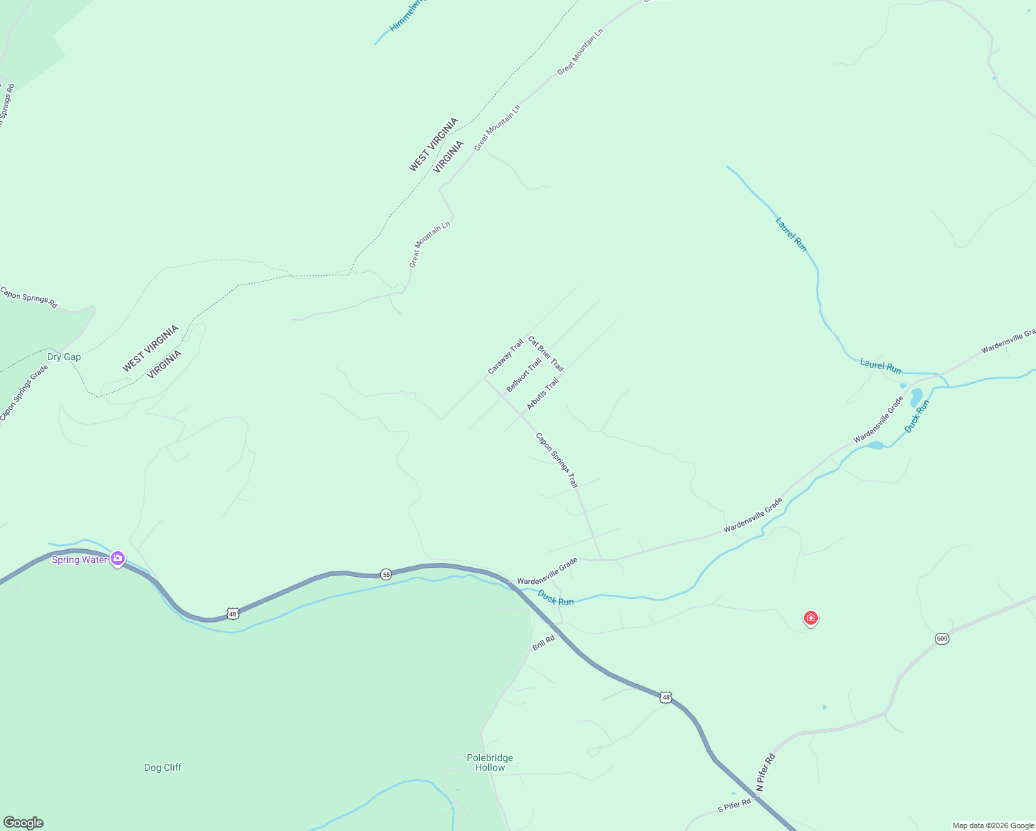 map of restaurants, bars, coffee shops, grocery stores, and more near 101 Arbutis Trail in Star Tannery