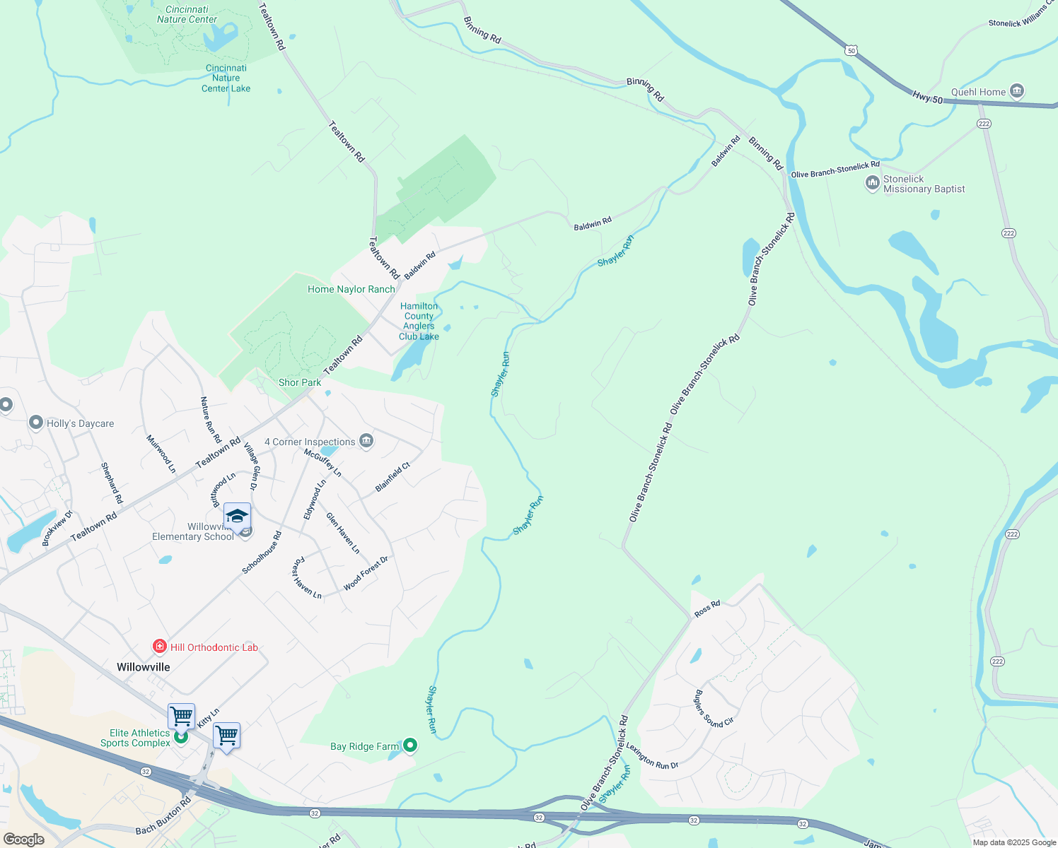 map of restaurants, bars, coffee shops, grocery stores, and more near in Batavia