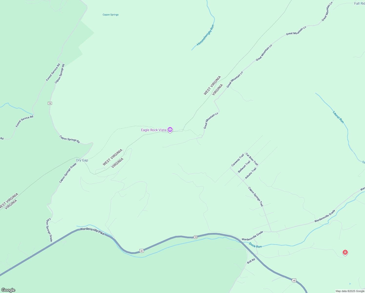 map of restaurants, bars, coffee shops, grocery stores, and more near 1851 Great Mountain Lane in Winchester