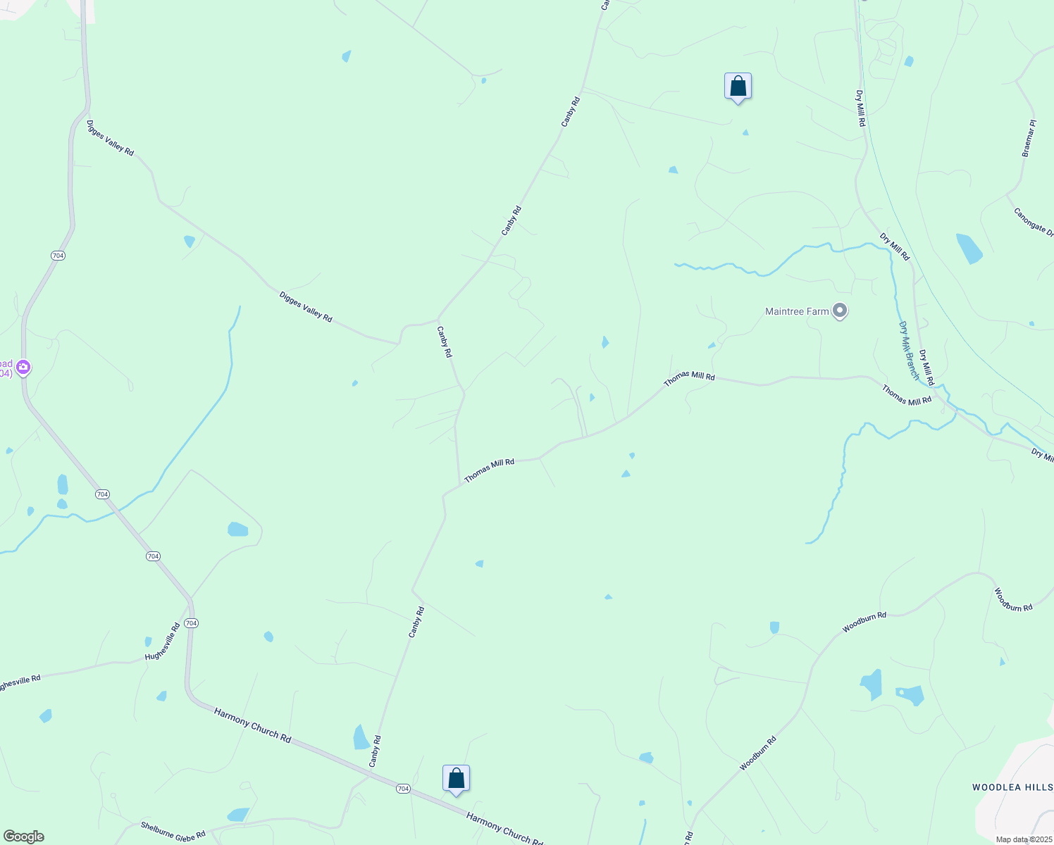 map of restaurants, bars, coffee shops, grocery stores, and more near 39766 Thomas Mill Rd in Leesburg