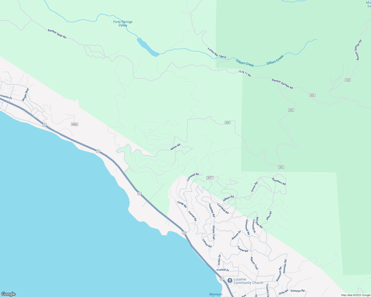 map of restaurants, bars, coffee shops, grocery stores, and more near 5457 Miner Road in Lucerne