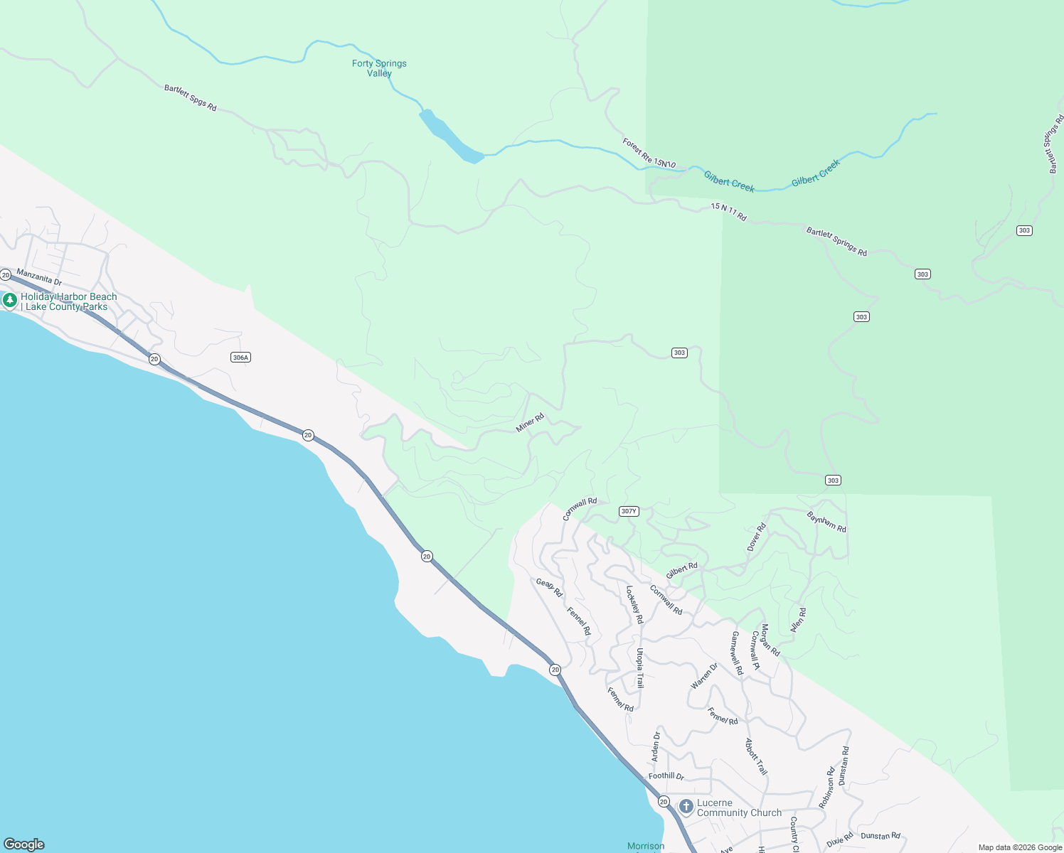 map of restaurants, bars, coffee shops, grocery stores, and more near 5367 Miner Road in Lucerne