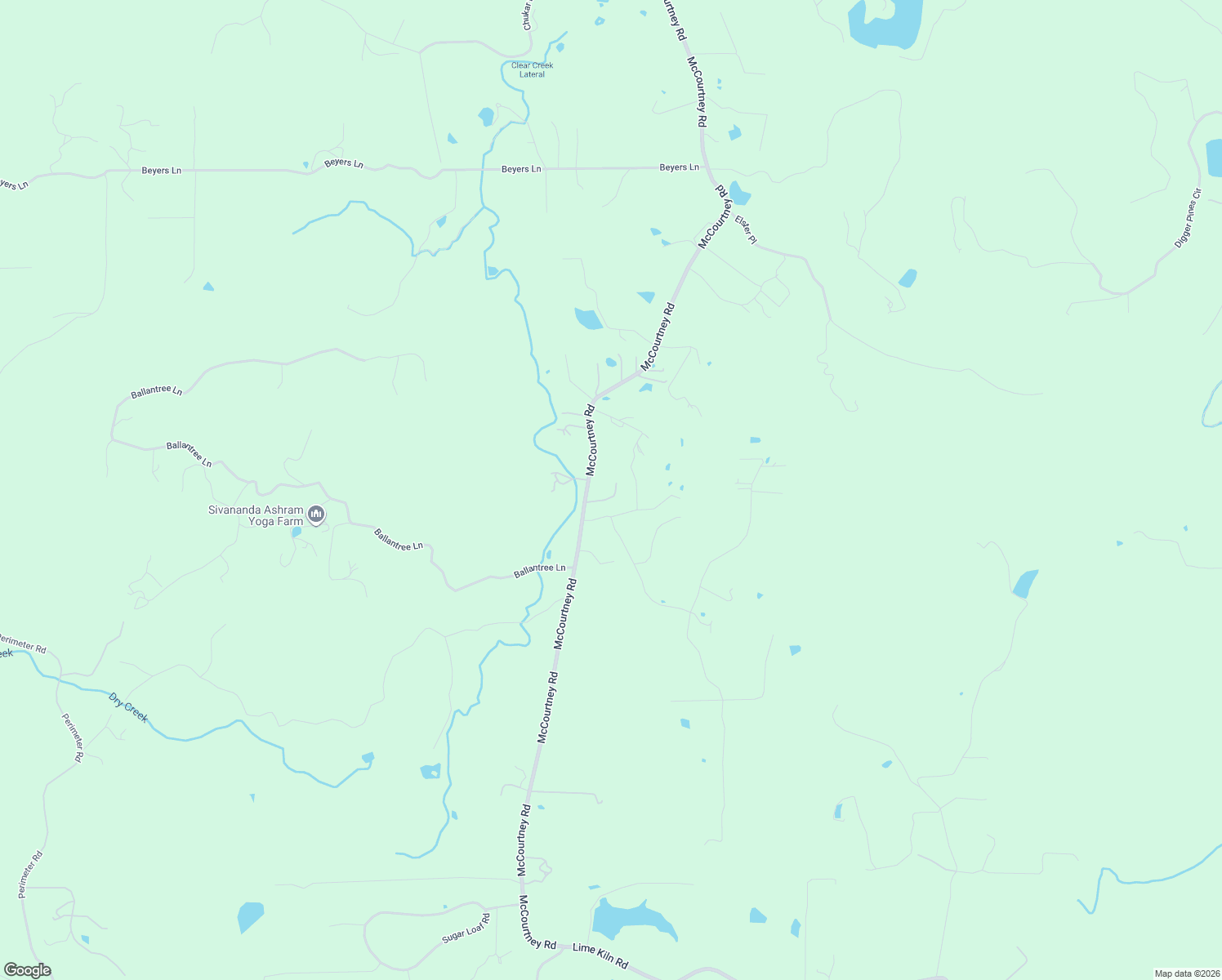 map of restaurants, bars, coffee shops, grocery stores, and more near 19699 McCourtney Road in Grass Valley