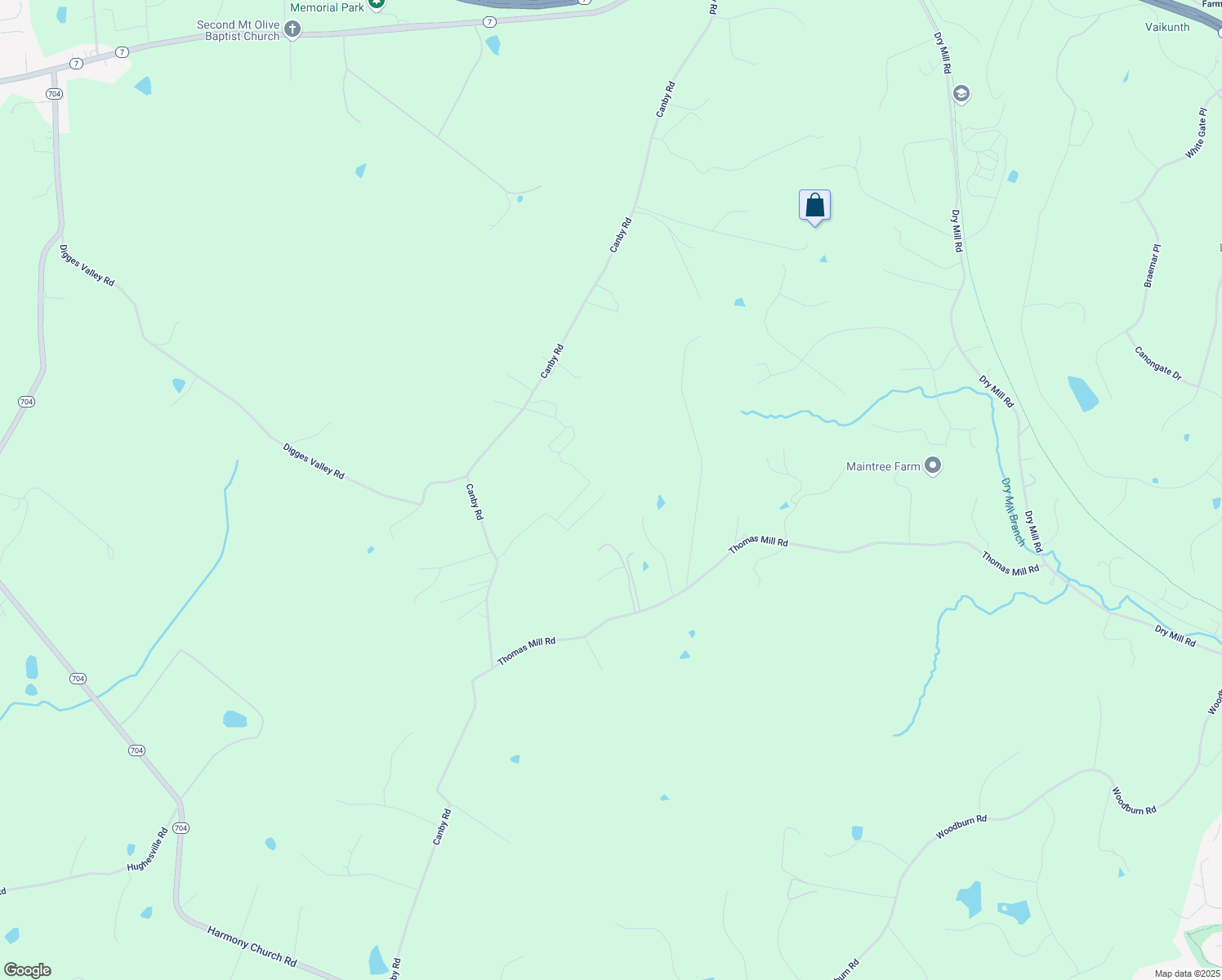 map of restaurants, bars, coffee shops, grocery stores, and more near 18186 Canby Road in Leesburg