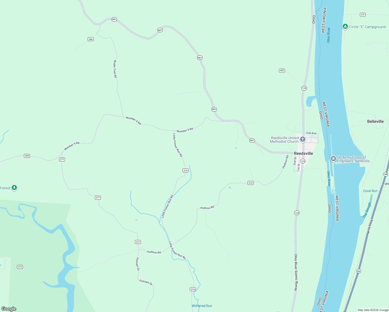 map of restaurants, bars, coffee shops, grocery stores, and more near 38780 Little Forest Run Road in Reedsville