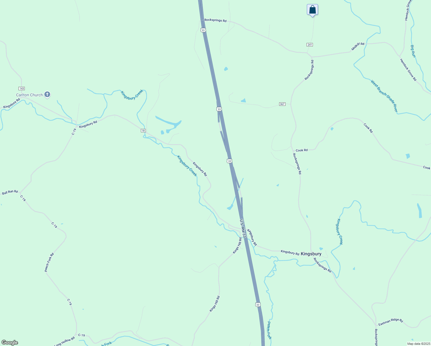 map of restaurants, bars, coffee shops, grocery stores, and more near 41246 Kingsbury Road in Pomeroy