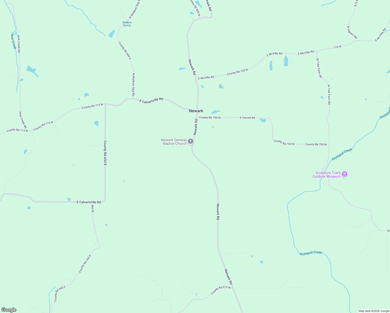 map of restaurants, bars, coffee shops, grocery stores, and more near 6906 Newark Road in Solsberry