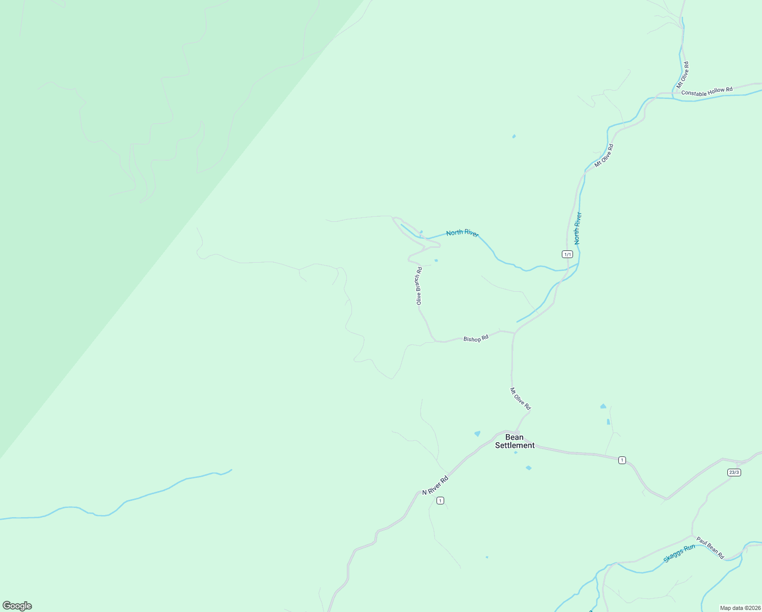 map of restaurants, bars, coffee shops, grocery stores, and more near in Bean Settlement