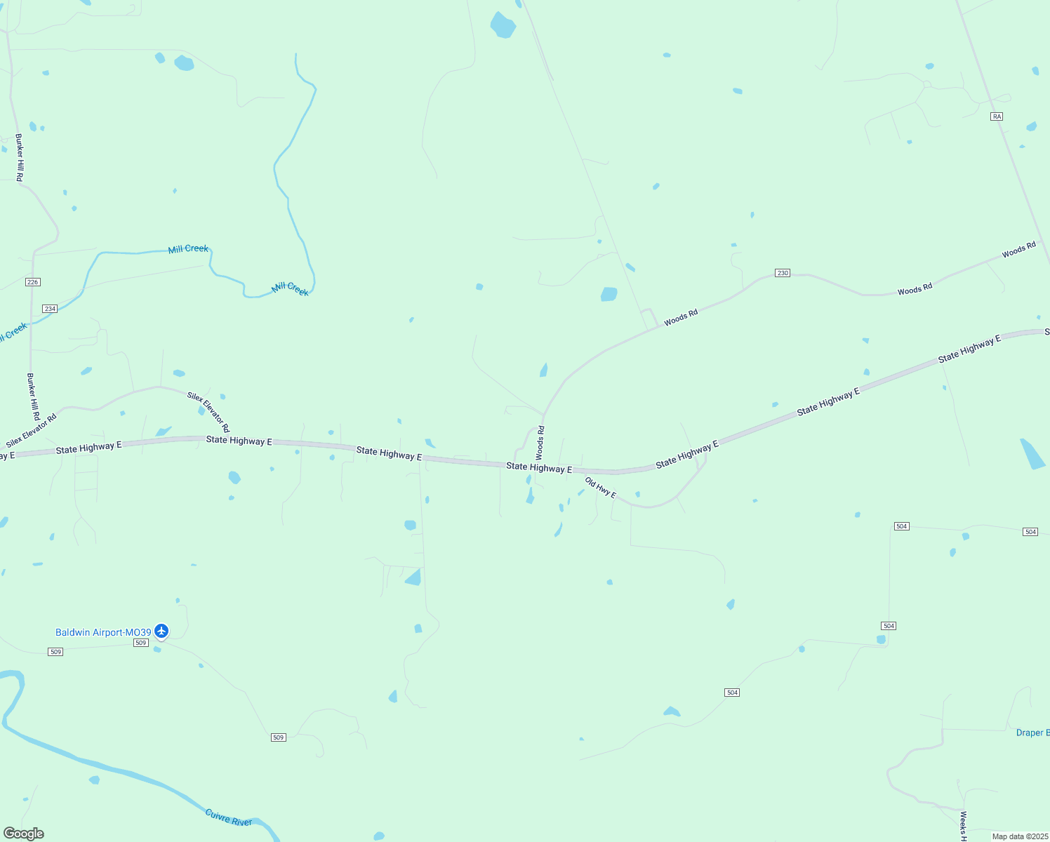 map of restaurants, bars, coffee shops, grocery stores, and more near 51 Woods Road in Silex