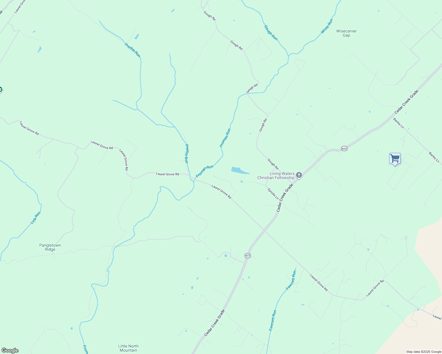 map of restaurants, bars, coffee shops, grocery stores, and more near 167 Conifer Lane in Winchester