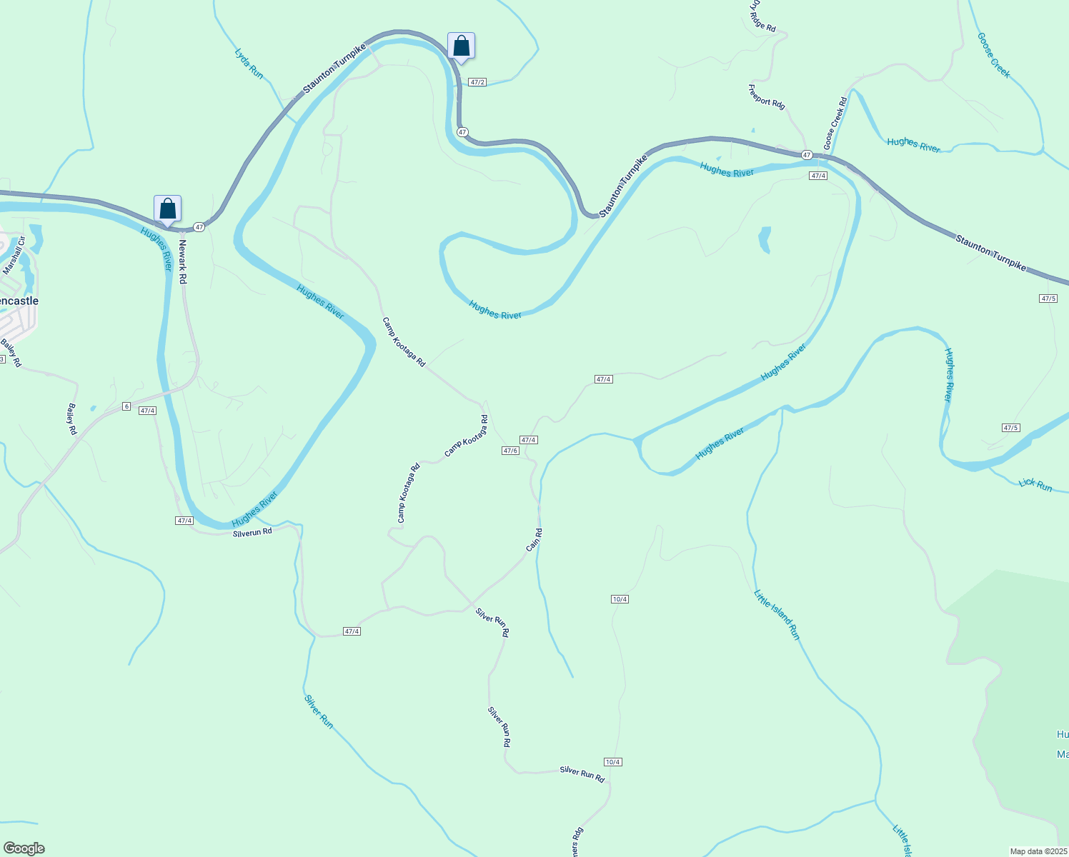 map of restaurants, bars, coffee shops, grocery stores, and more near County Route 47/4 in STNDG STONE