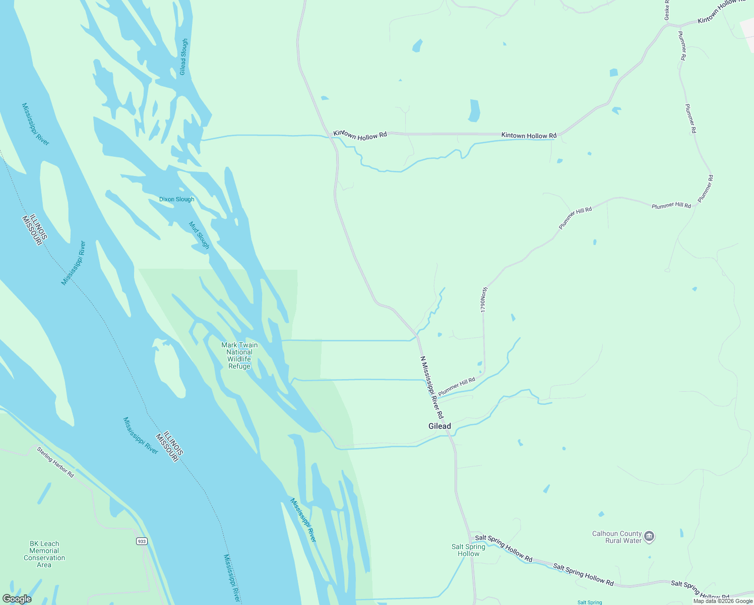 map of restaurants, bars, coffee shops, grocery stores, and more near North Mississippi River Road in Hardin