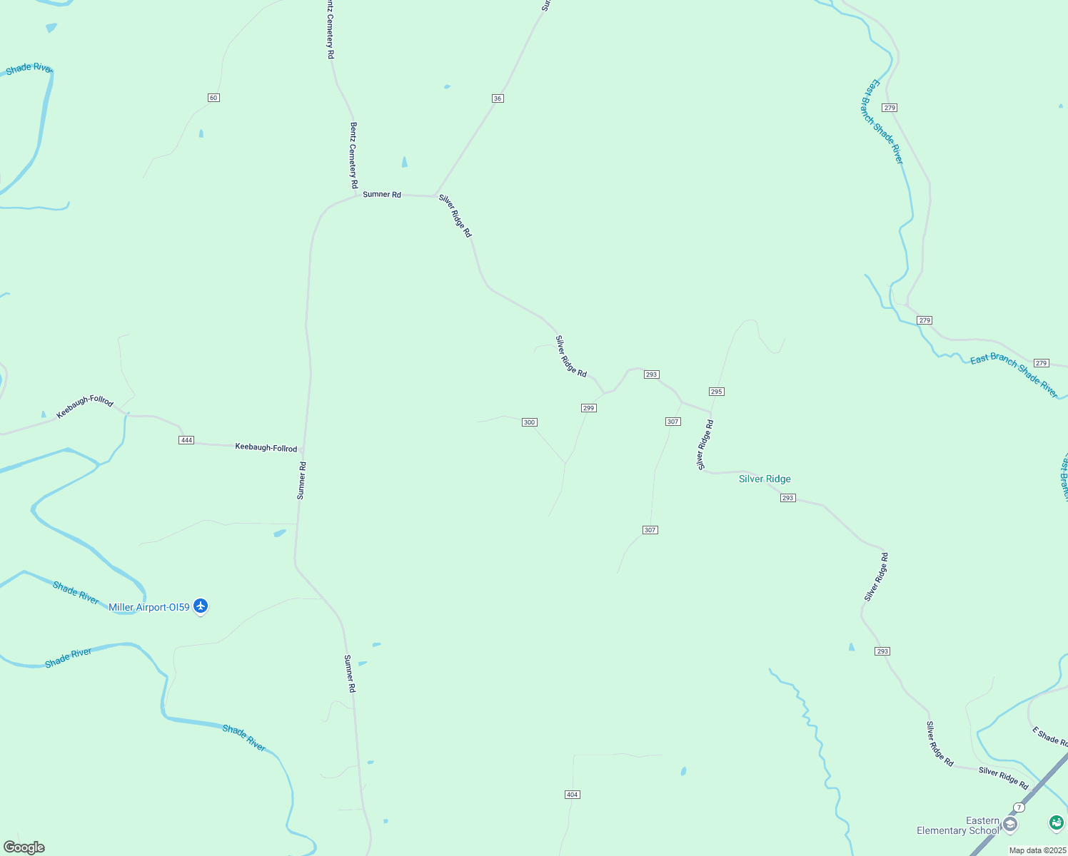 map of restaurants, bars, coffee shops, grocery stores, and more near Township Highway 300 in Meigs County