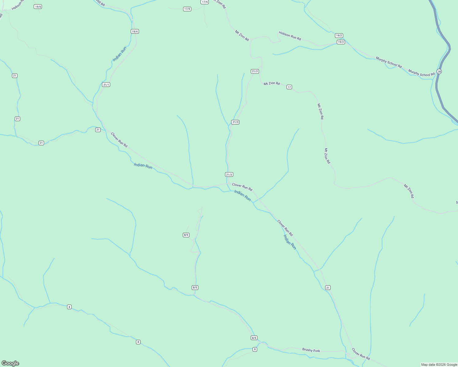 map of restaurants, bars, coffee shops, grocery stores, and more near 6853 Clover Run Road in Parsons