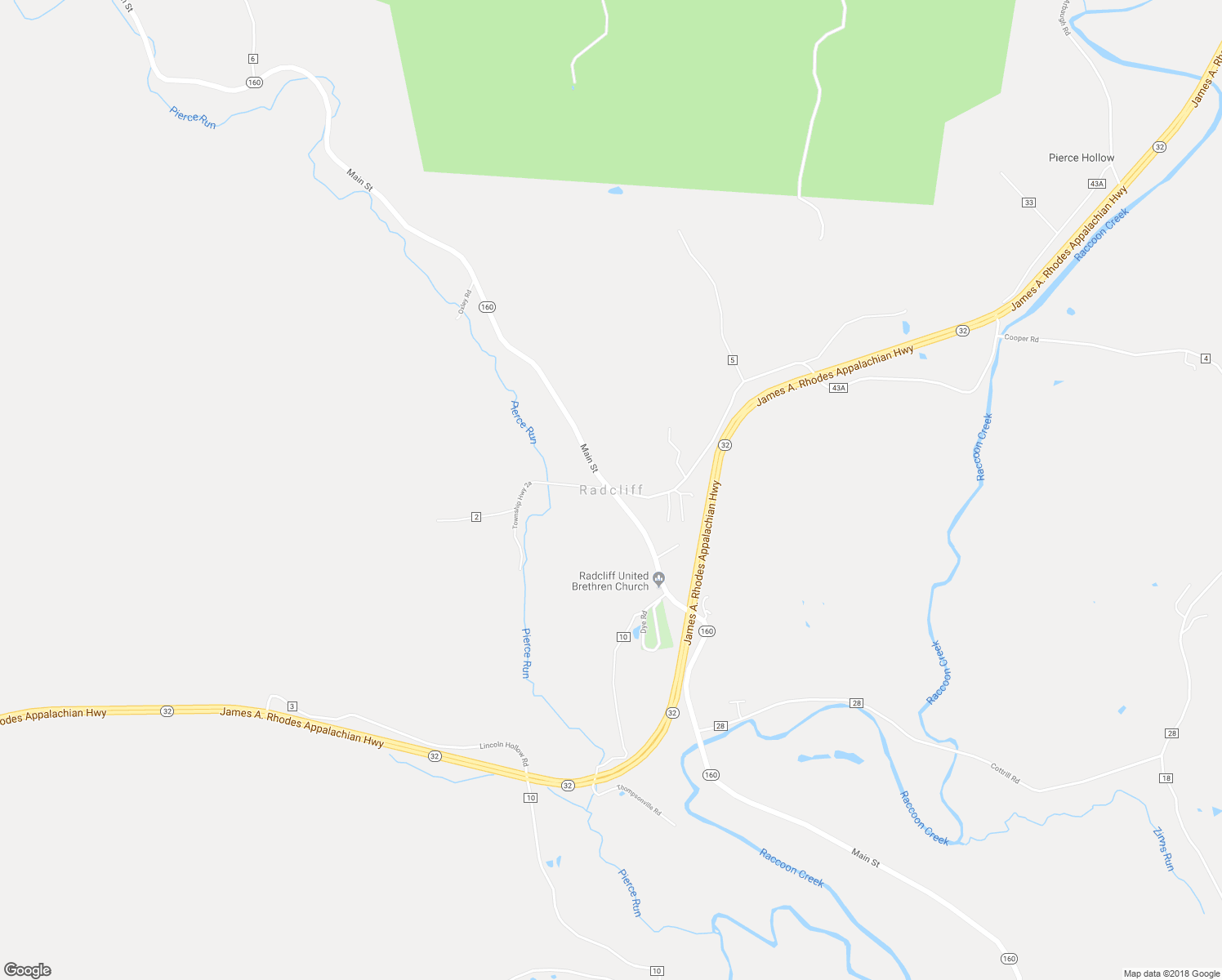 map of restaurants, bars, coffee shops, grocery stores, and more near in Radcliff