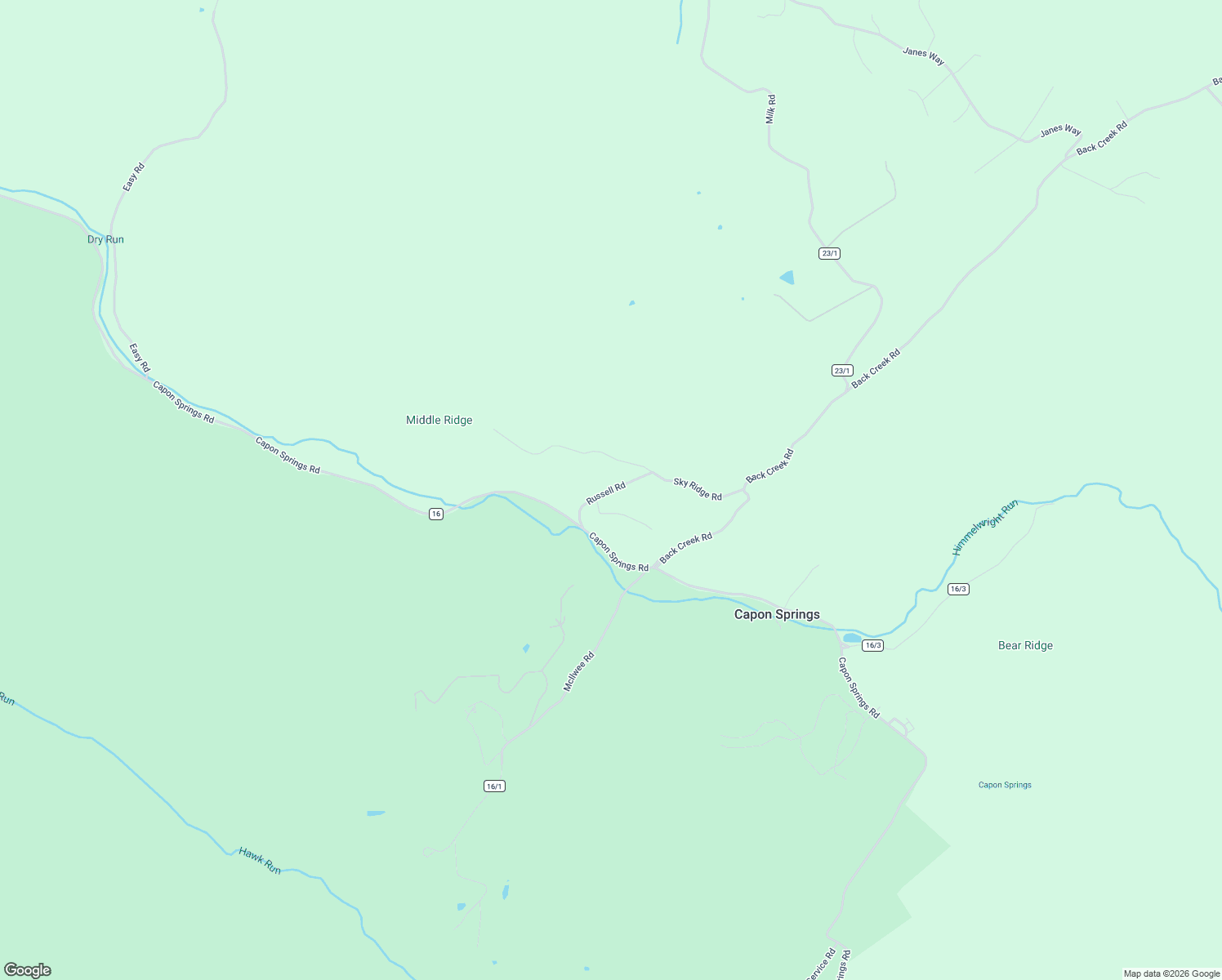 map of restaurants, bars, coffee shops, grocery stores, and more near Russell Road in Hampshire County